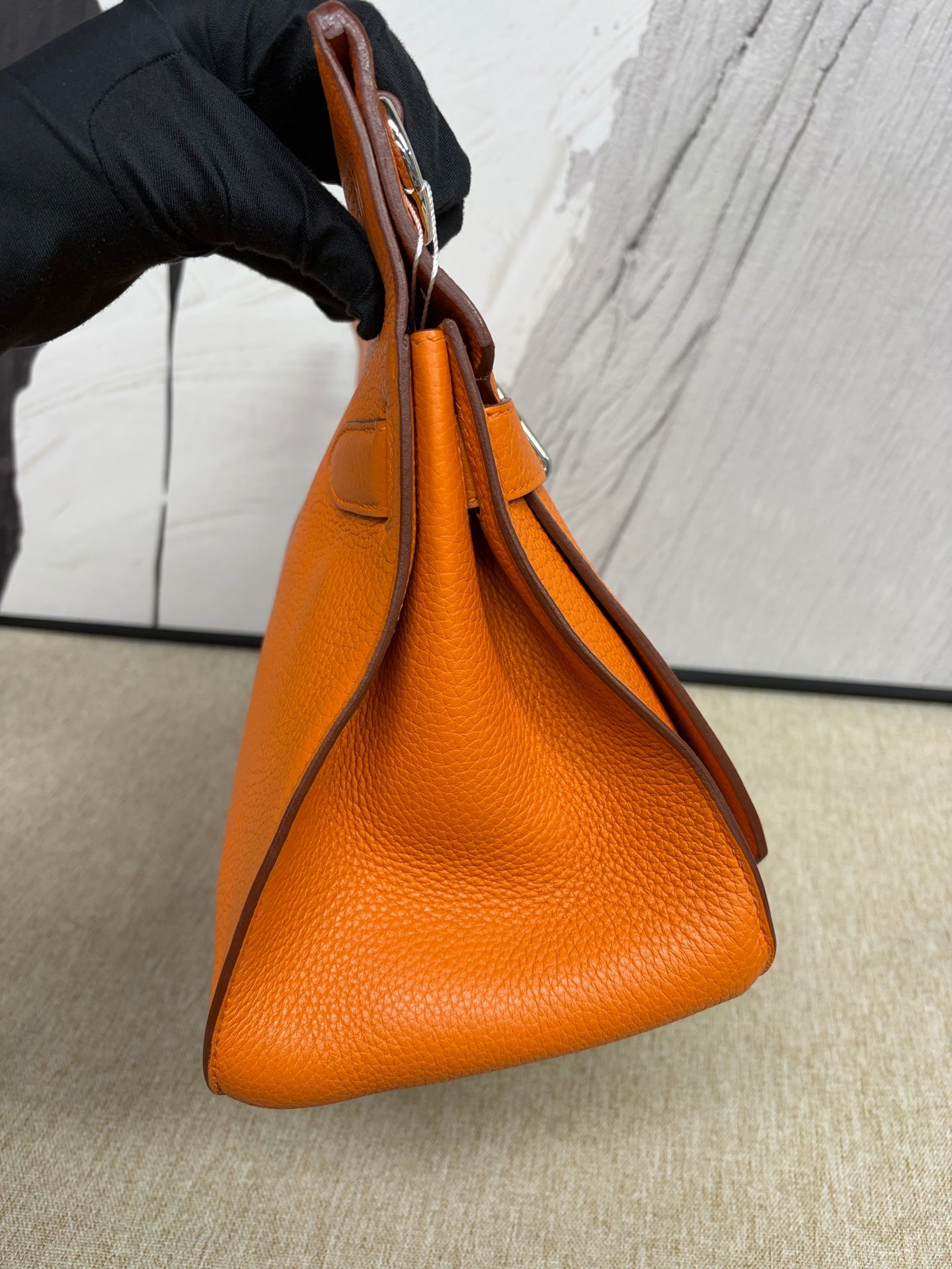 Hermès - Jypsiere 34 - Taurillon Clemence leather - Orange - (Large)