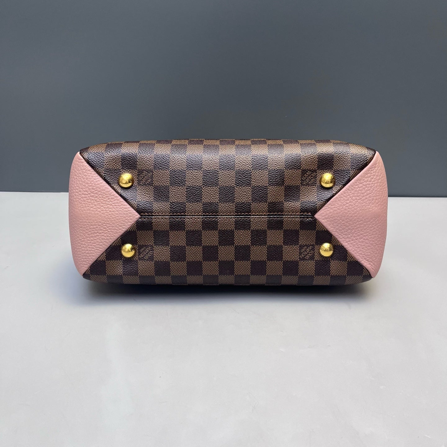 Louis Vuitton - Pallas - Damier Ebene coated canvas and Grained leather - Brown and Pink - (medium)