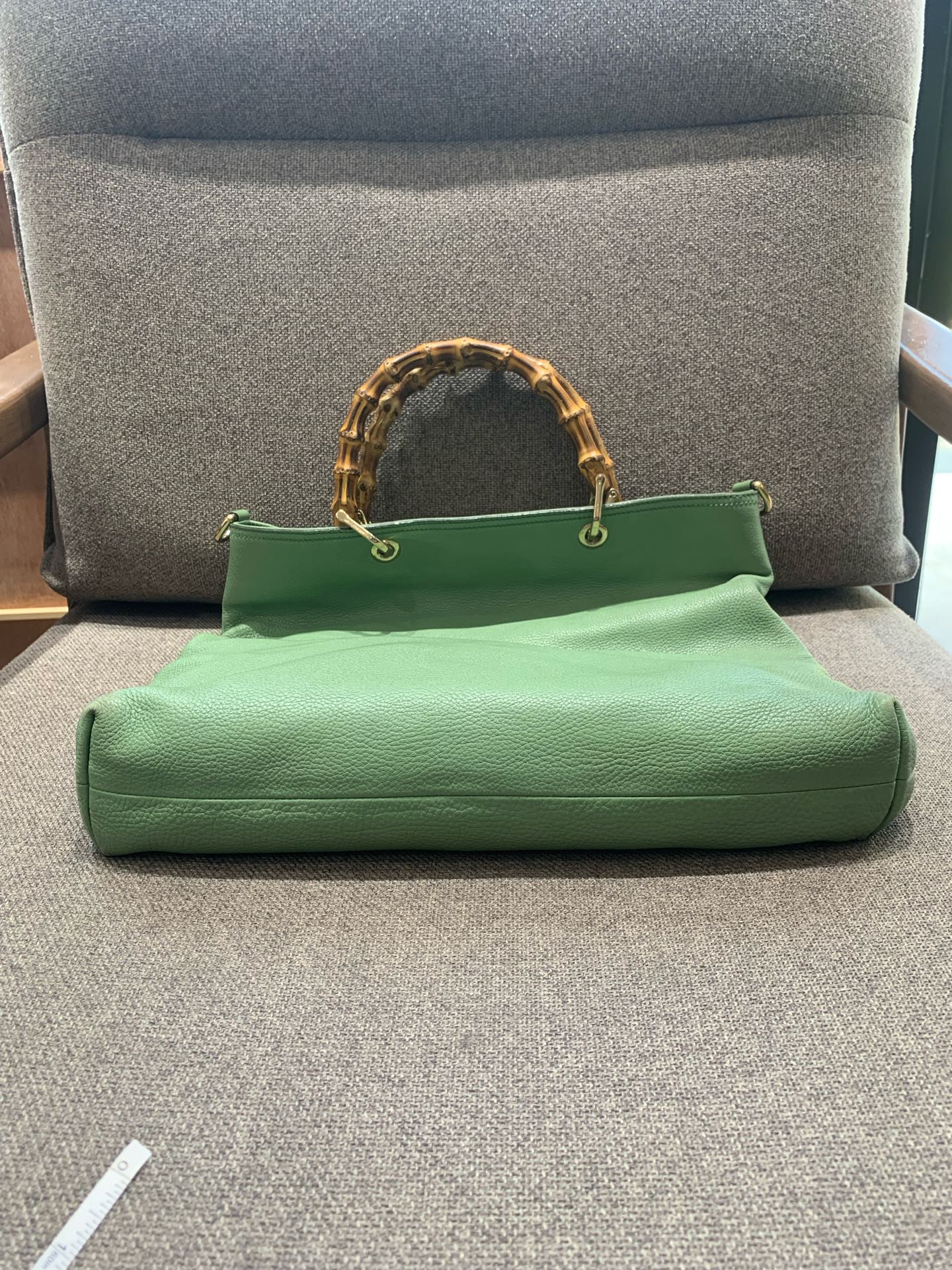 Gucci - Bamboo Shopper Tote - Grained leather - Green - (Medium)