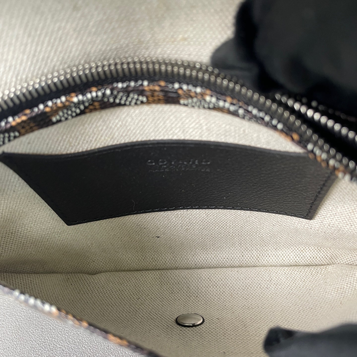 Goyard - Plumet Envelope Bag - Goyardine canvas with leather trim - Black - (mini)