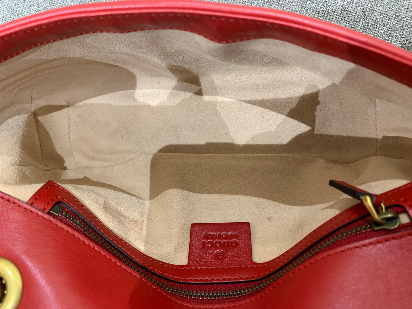 Gucci - GG Marmont - Leather - Red - (small)