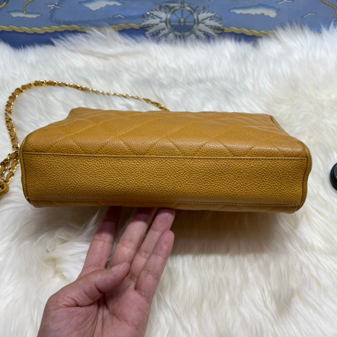 Chanel - Vintage Camera Bag - Pebbled leather - Beige - (medium)