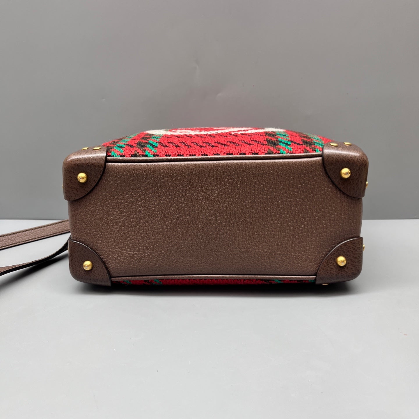 Gucci - GG Knit Box Bag - Knitted textile and Leather - Multicolour - (small)