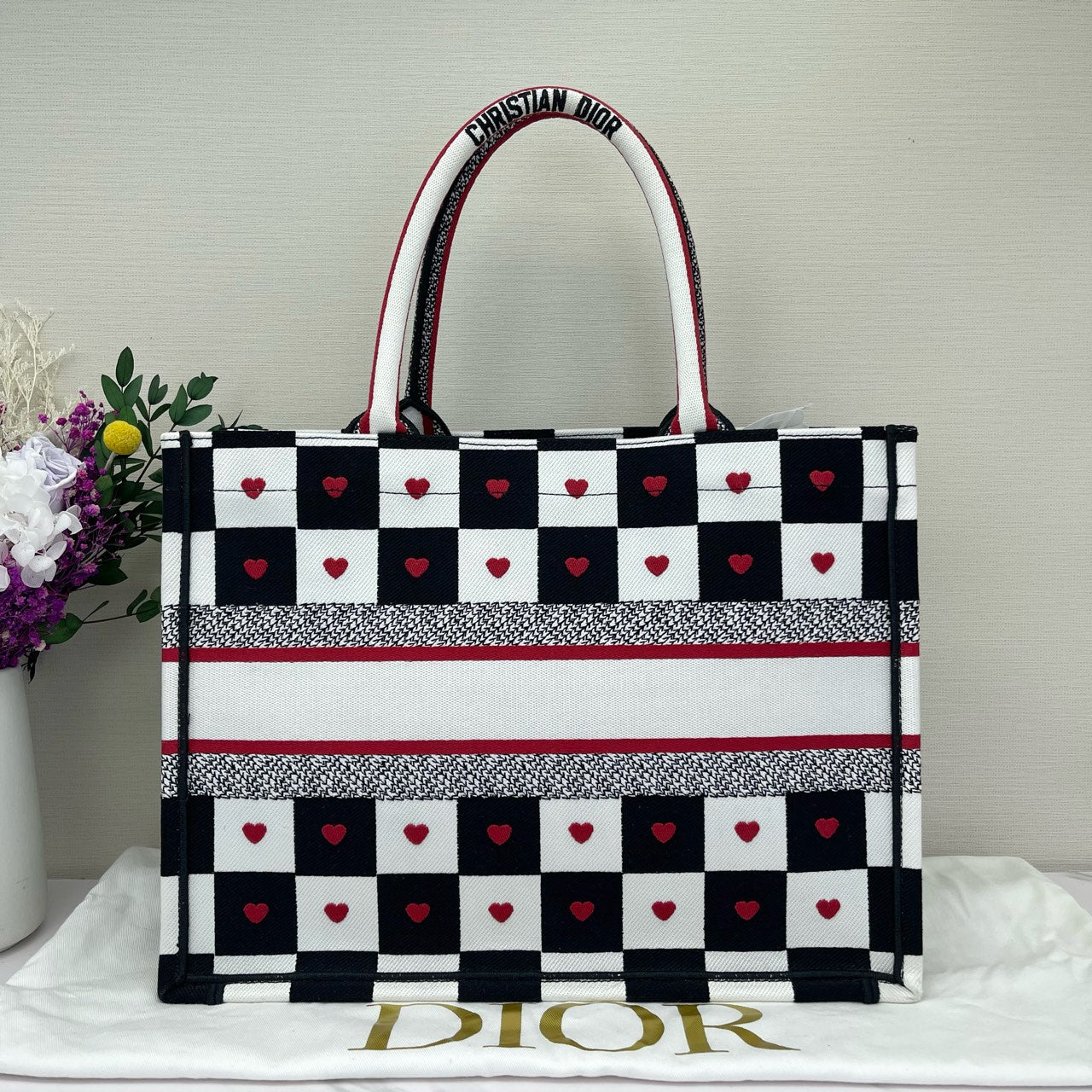 Dior - Book Tote - Embroidered canvas - Multicolour - (Medium)