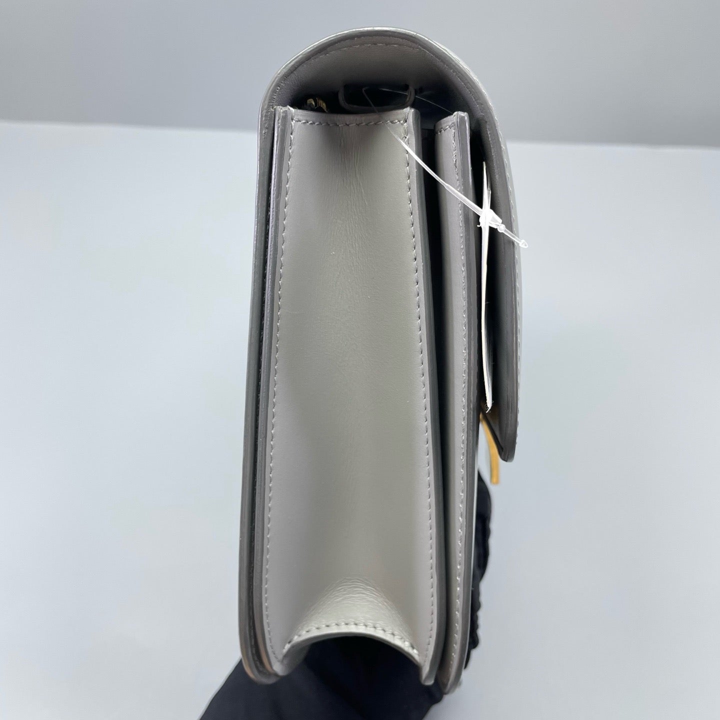 Celine - Classic Box Bag - Smooth calfskin leather - Grey - (medium)