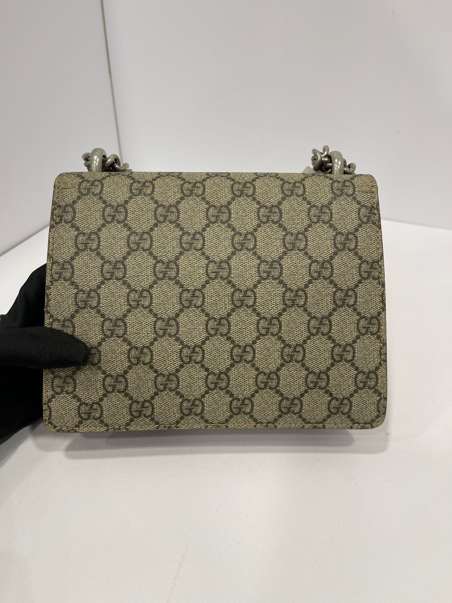 Gucci - Dionysus Shoulder Bag - GG Supreme canvas and Suede - Beige - (Mini)