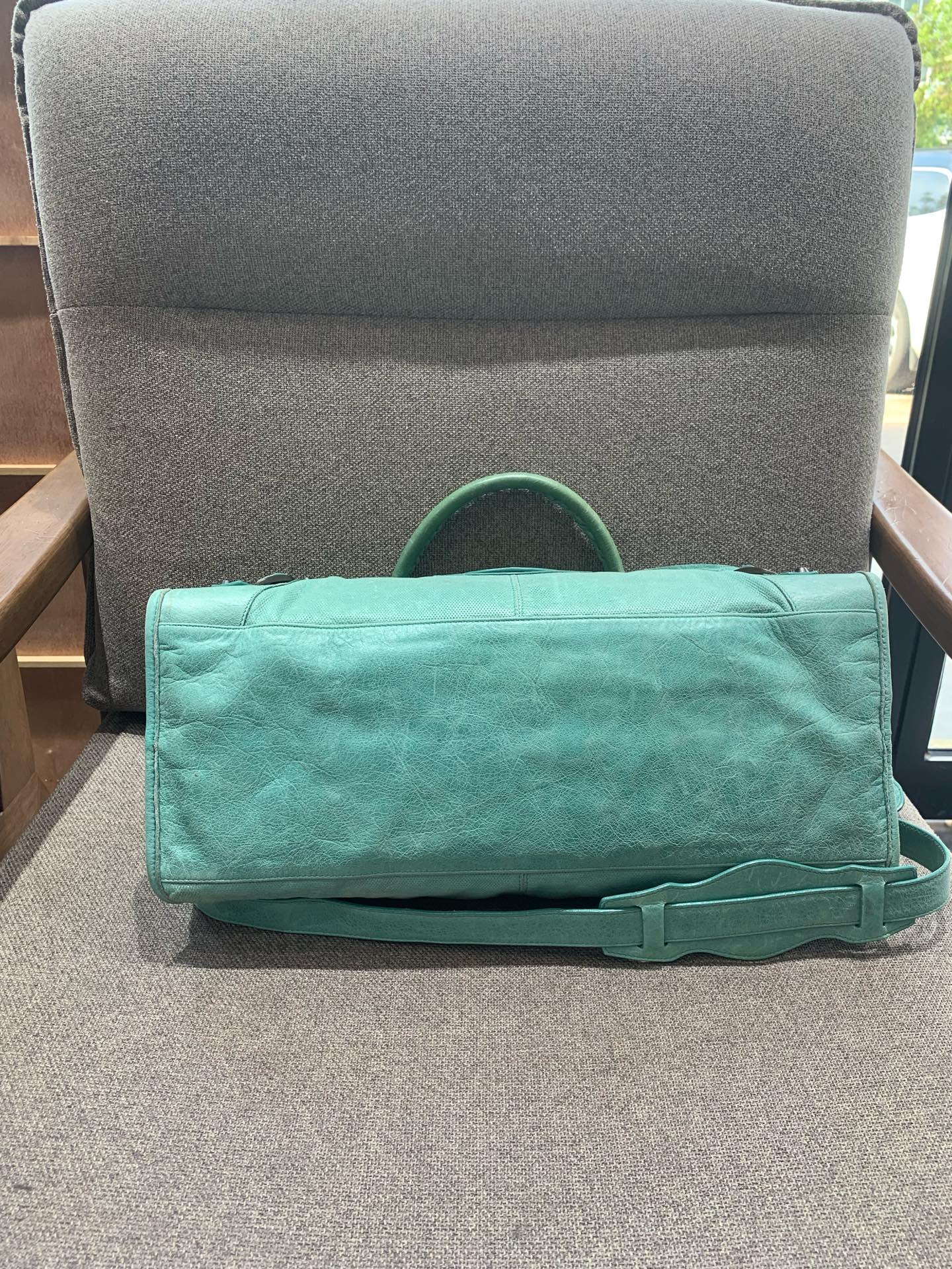Balenciaga - Motorcycle Tube Bag - Leather - Green - (large)