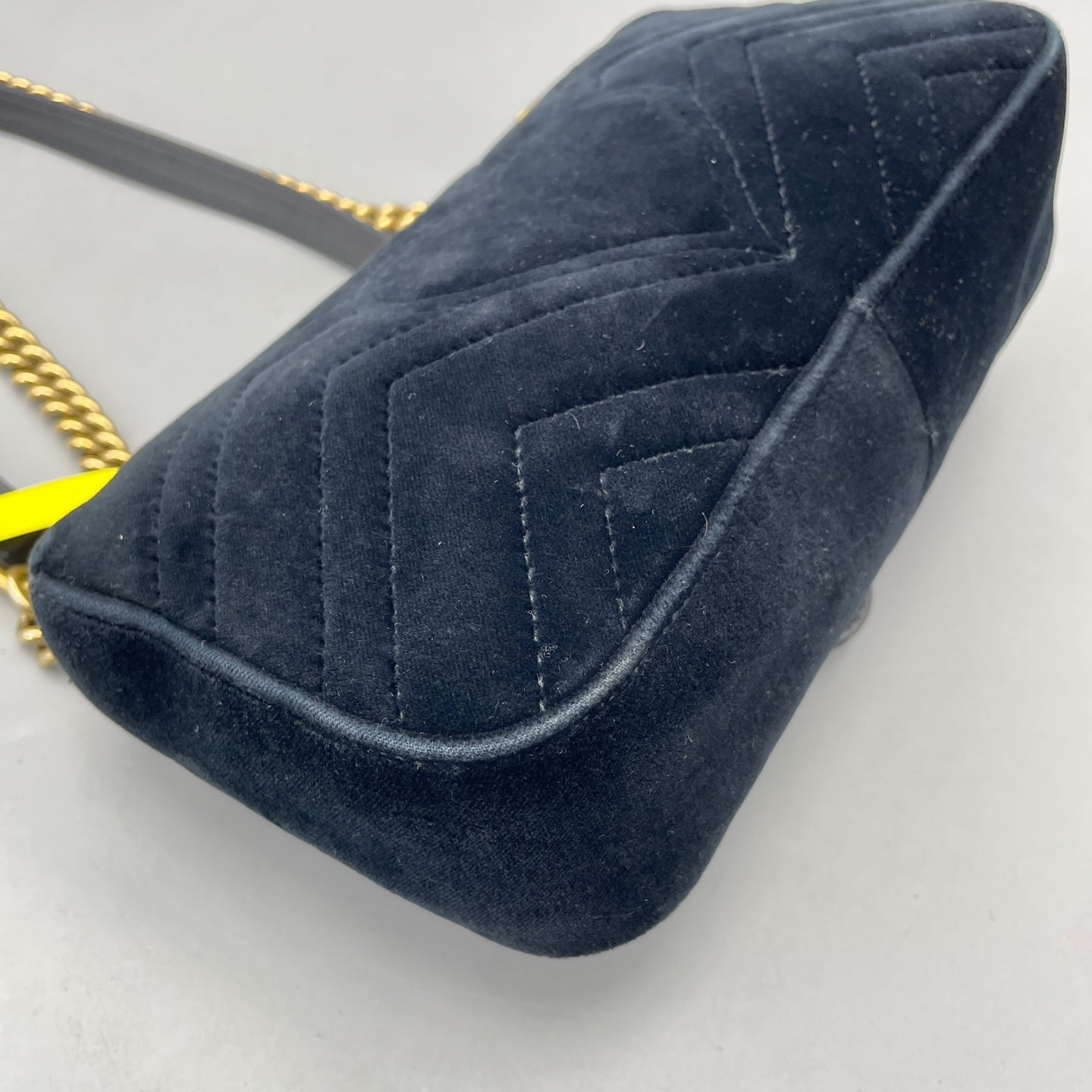 Gucci - GG Marmont Matelassé Mini Bag - Velvet - Black - (mini)