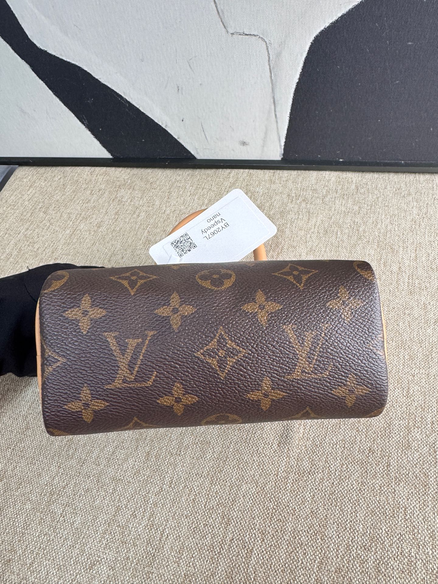 Louis Vuitton - Speedy Nano - Monogram coated canvas with natural Vachetta leather trim and handles - Brown - (mini)