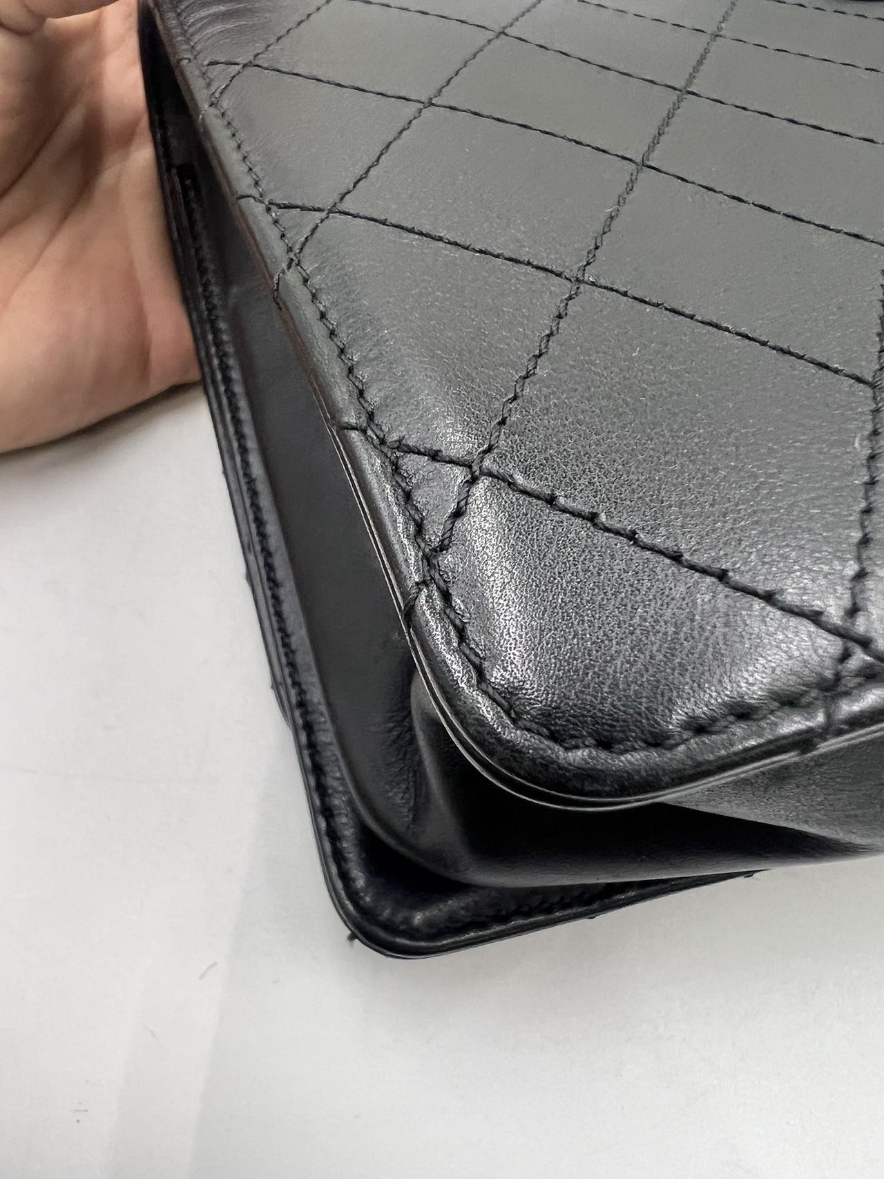 Chanel - Flap Bag - Lambskin leather - Black - (medium)