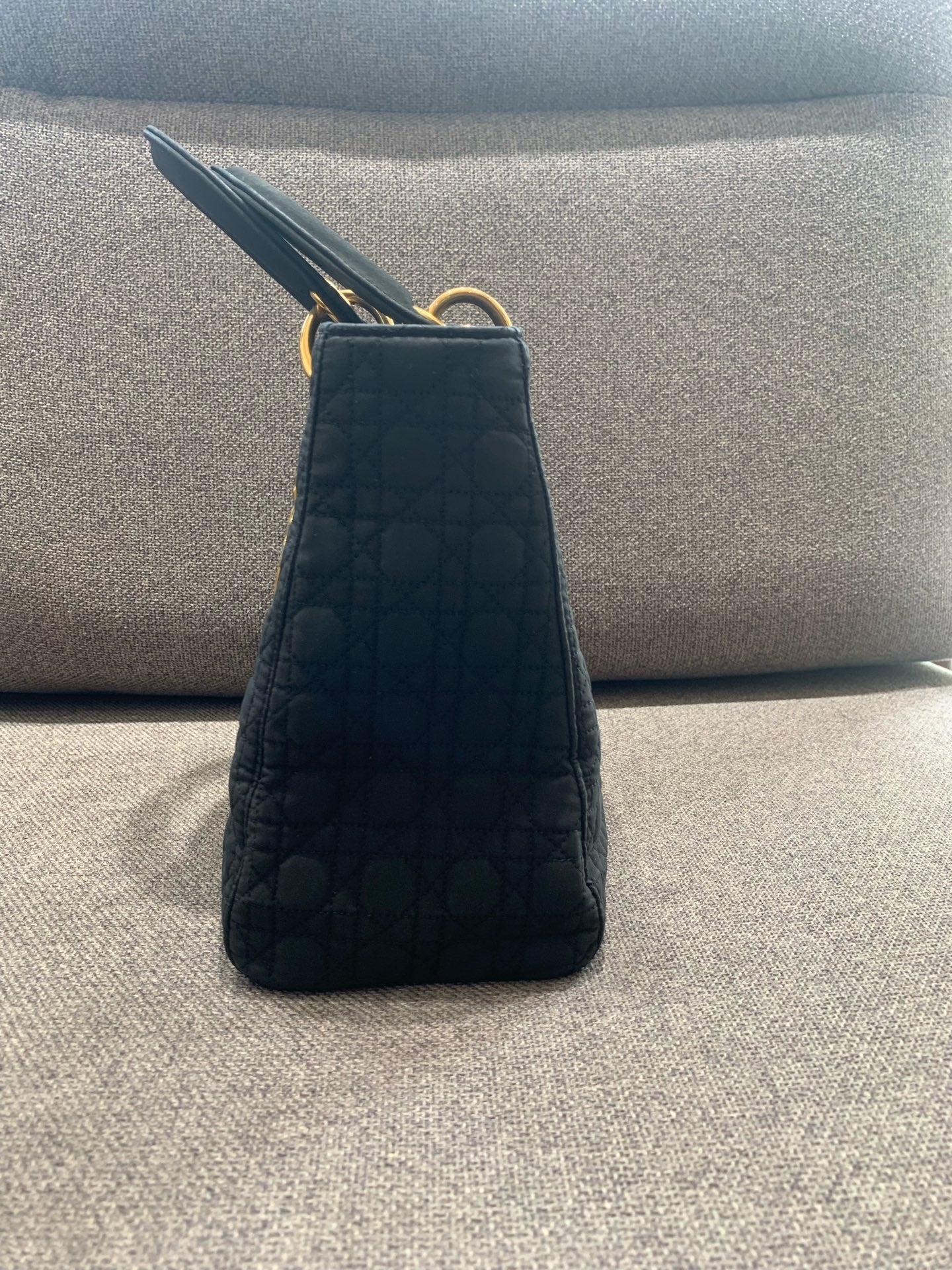 Dior - Lady Dior (Five Grids) - Canvas - Black - (Small)