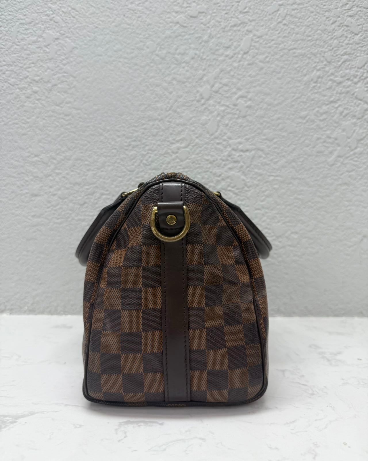 Louis Vuitton - Speedy 25 Bandoulière - Damier Ebene coated canvas with leather trim - Brown - (small)