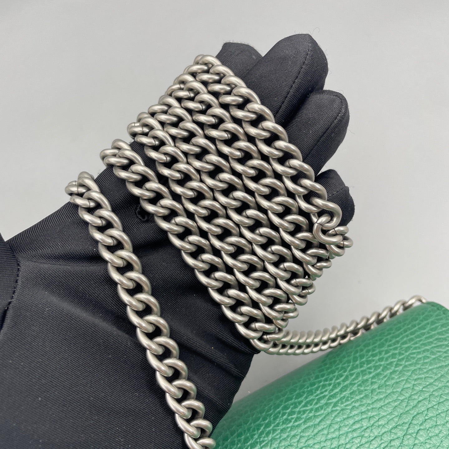 Gucci - Dionysus Wallet on Chain - Grained leather - Green - (mini)