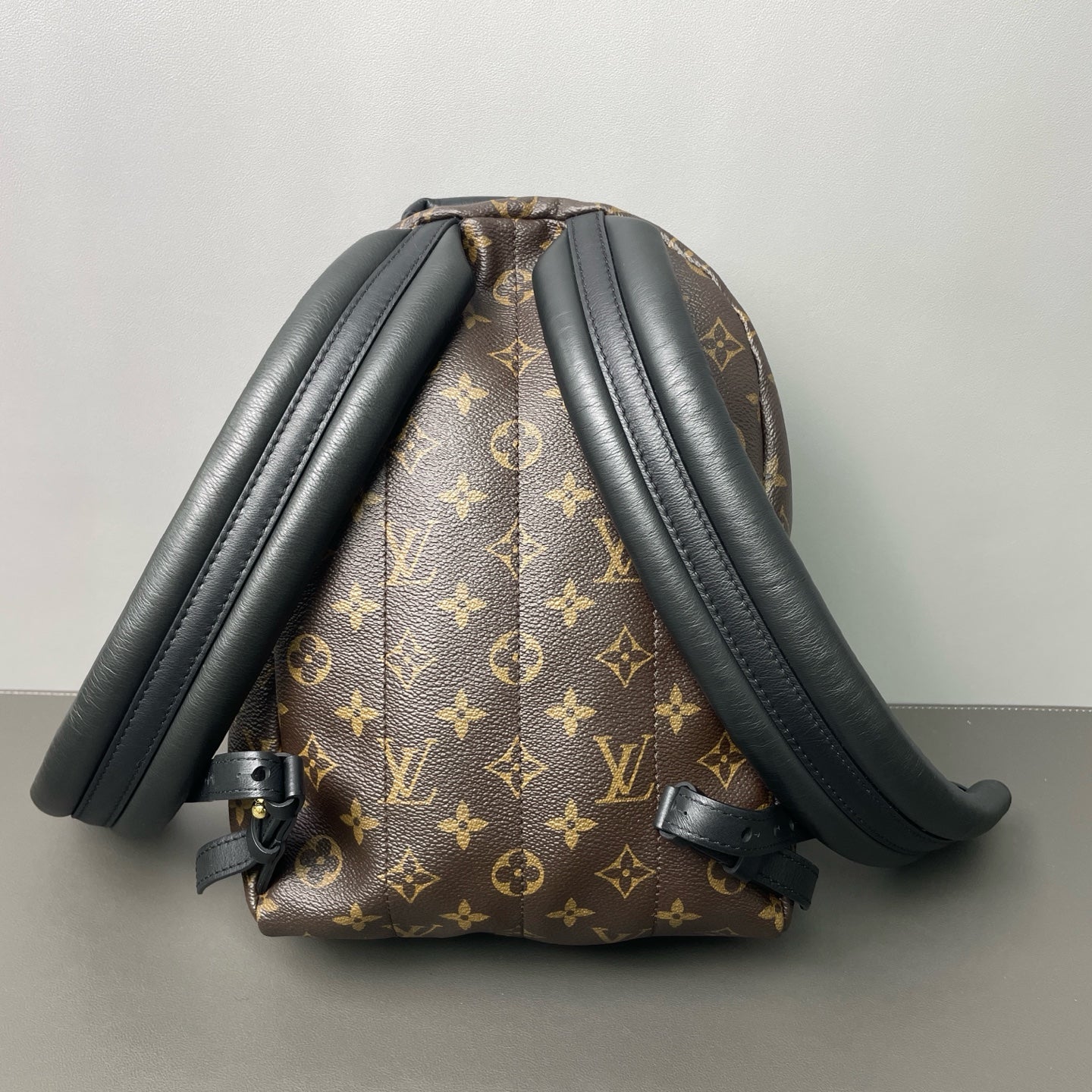 Louis Vuitton - Palm Springs PM Backpack - Monogram coated canvas with cowhide leather trim - Brown - (small)