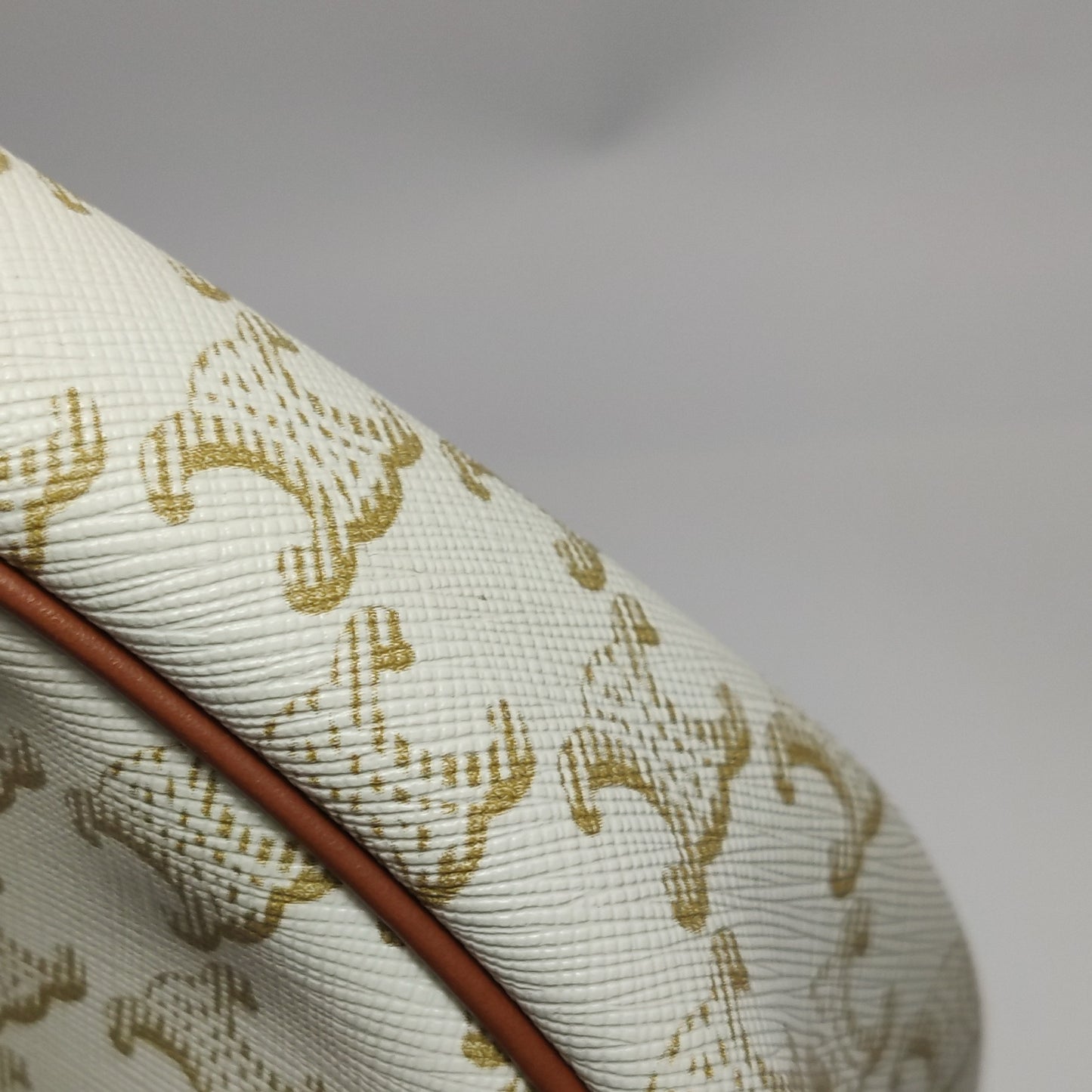 Celine - AVA - Coated canvas with leather trim - White - (Small)