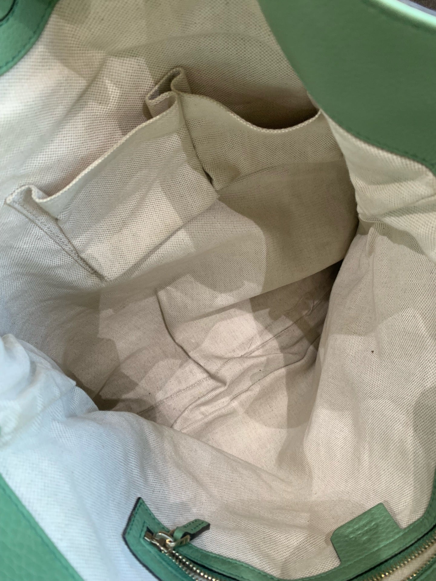 Gucci - Bamboo Shopper Tote - Grained leather - Green - (Medium)