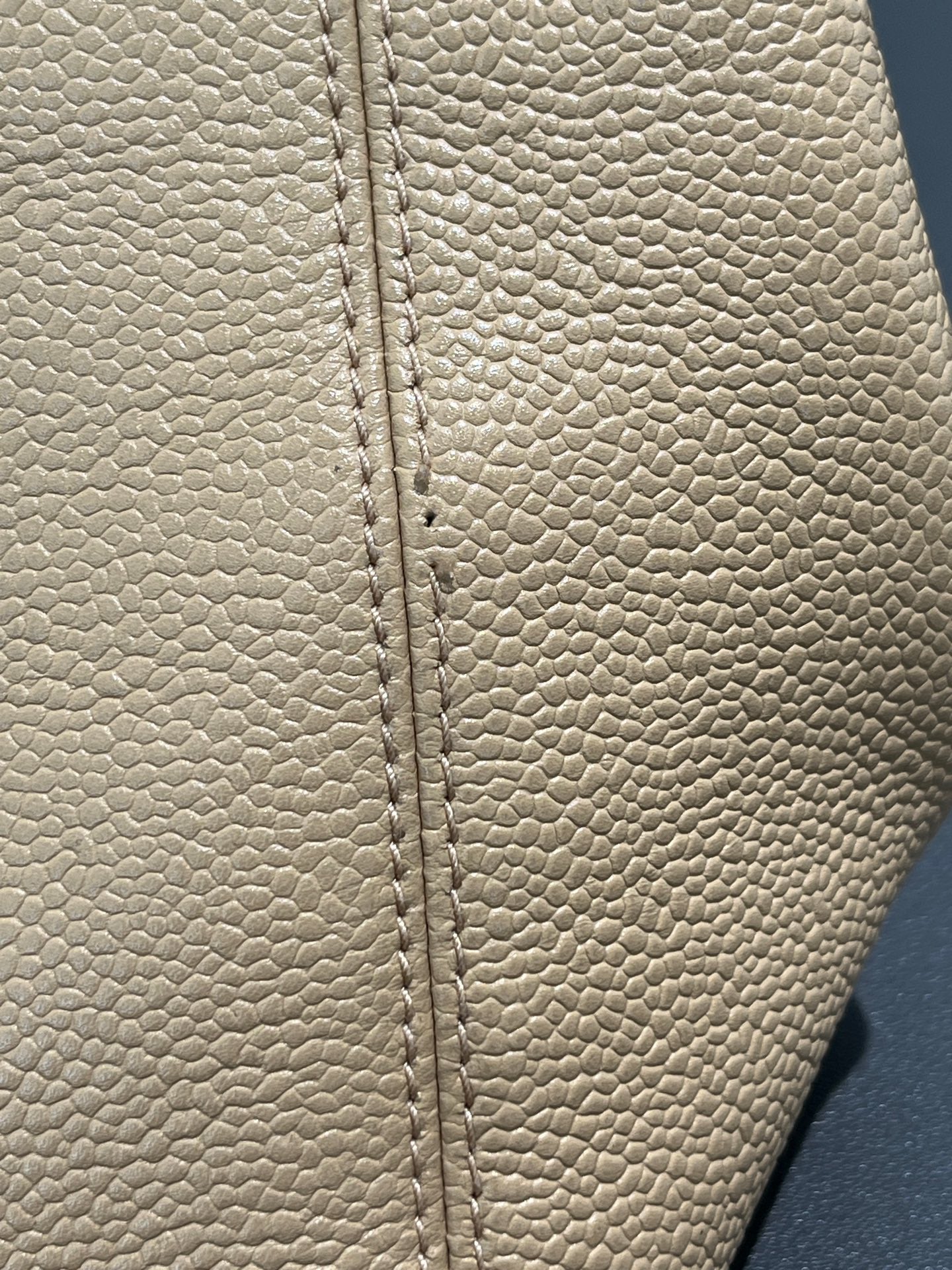 Chanel - Vintage Caviar Skin Tote - Caviar leather - Beige - (medium)