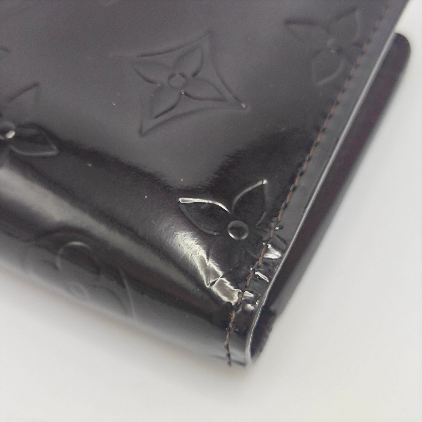 Louis Vuitton - Short Snap Wallet - Patent leather - Burgundy - (small)