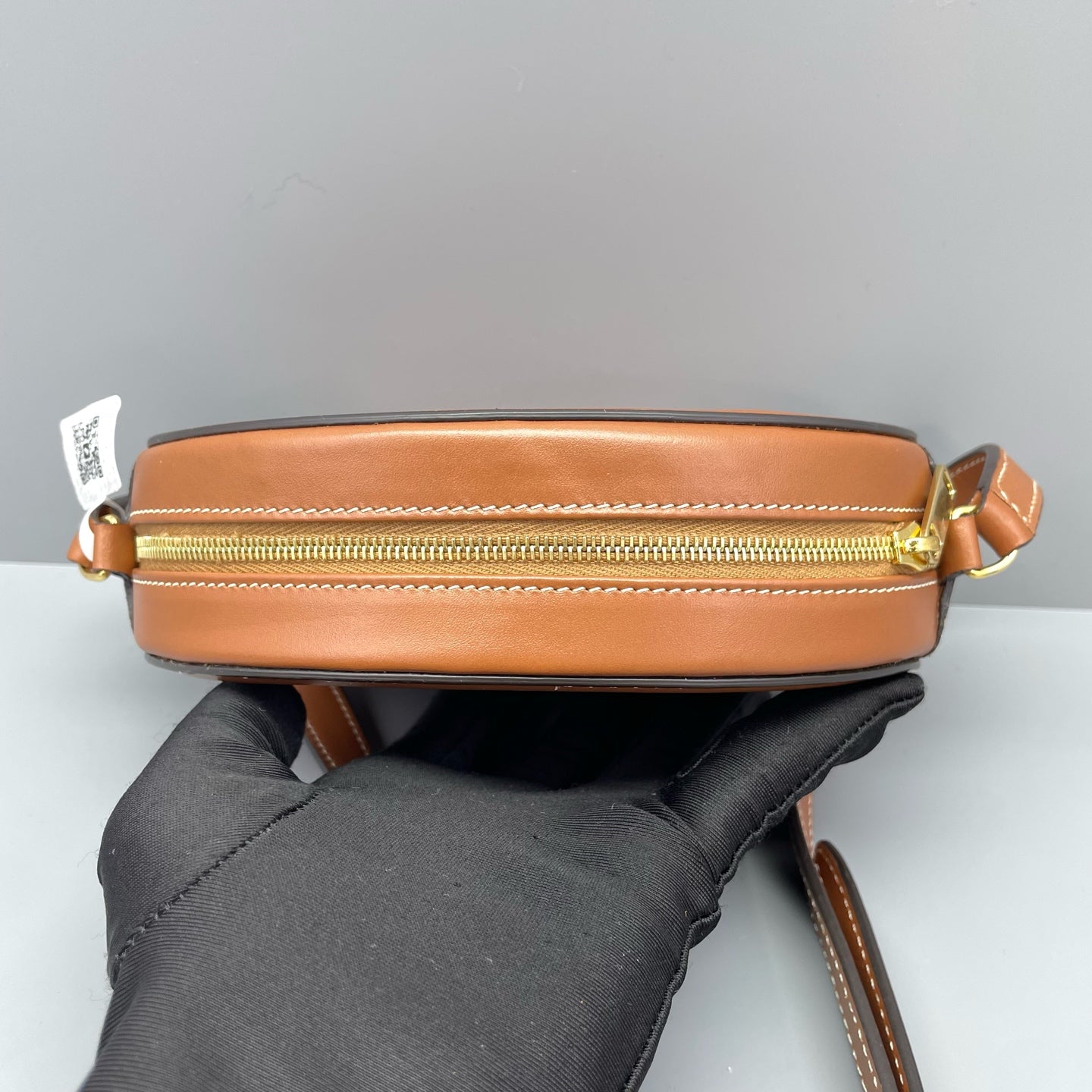 Celine - Triomphe Oval Bag - Leather - Caramel - (Mini)