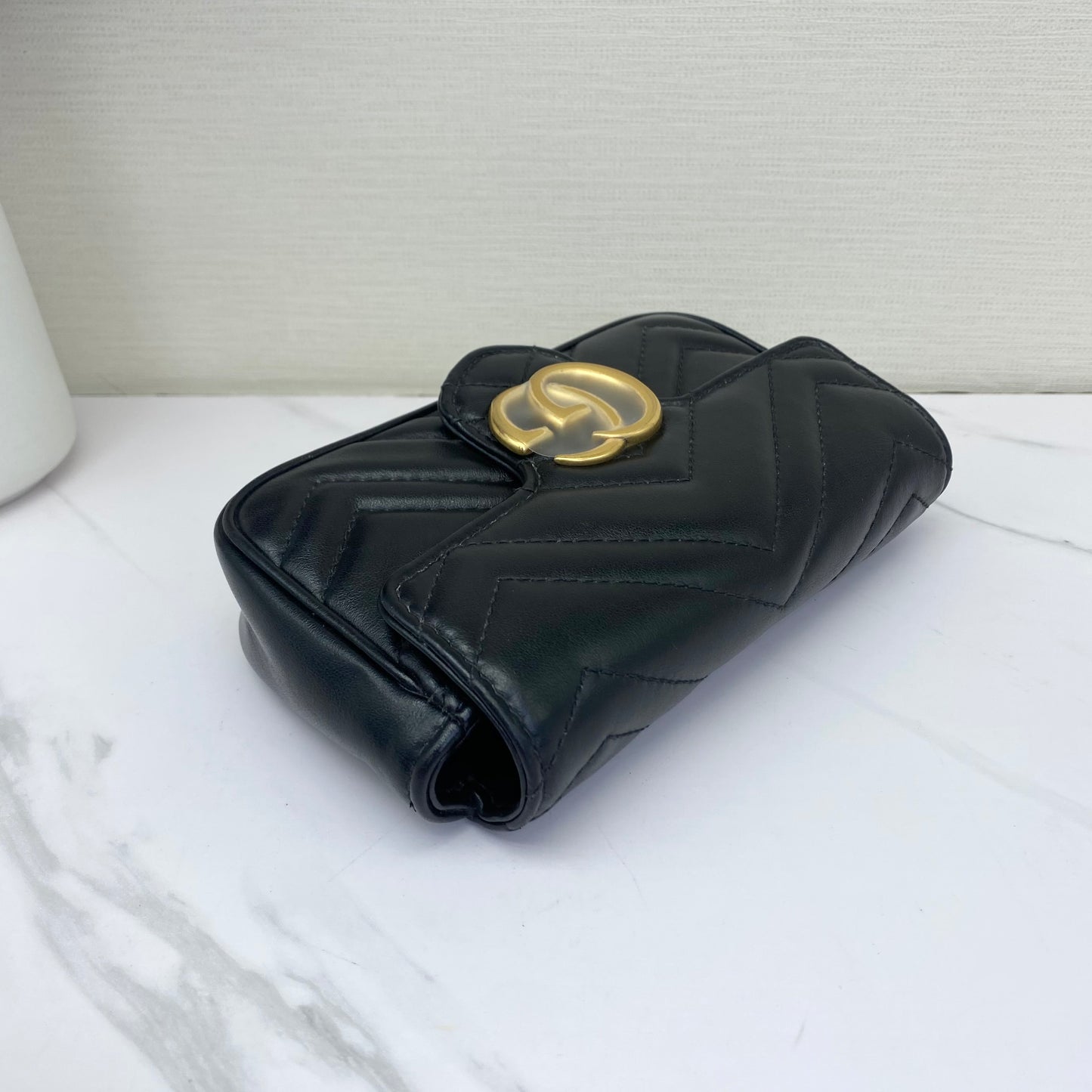 Gucci - Marmont Mini Shoulder Bag - Leather - Black - (mini)