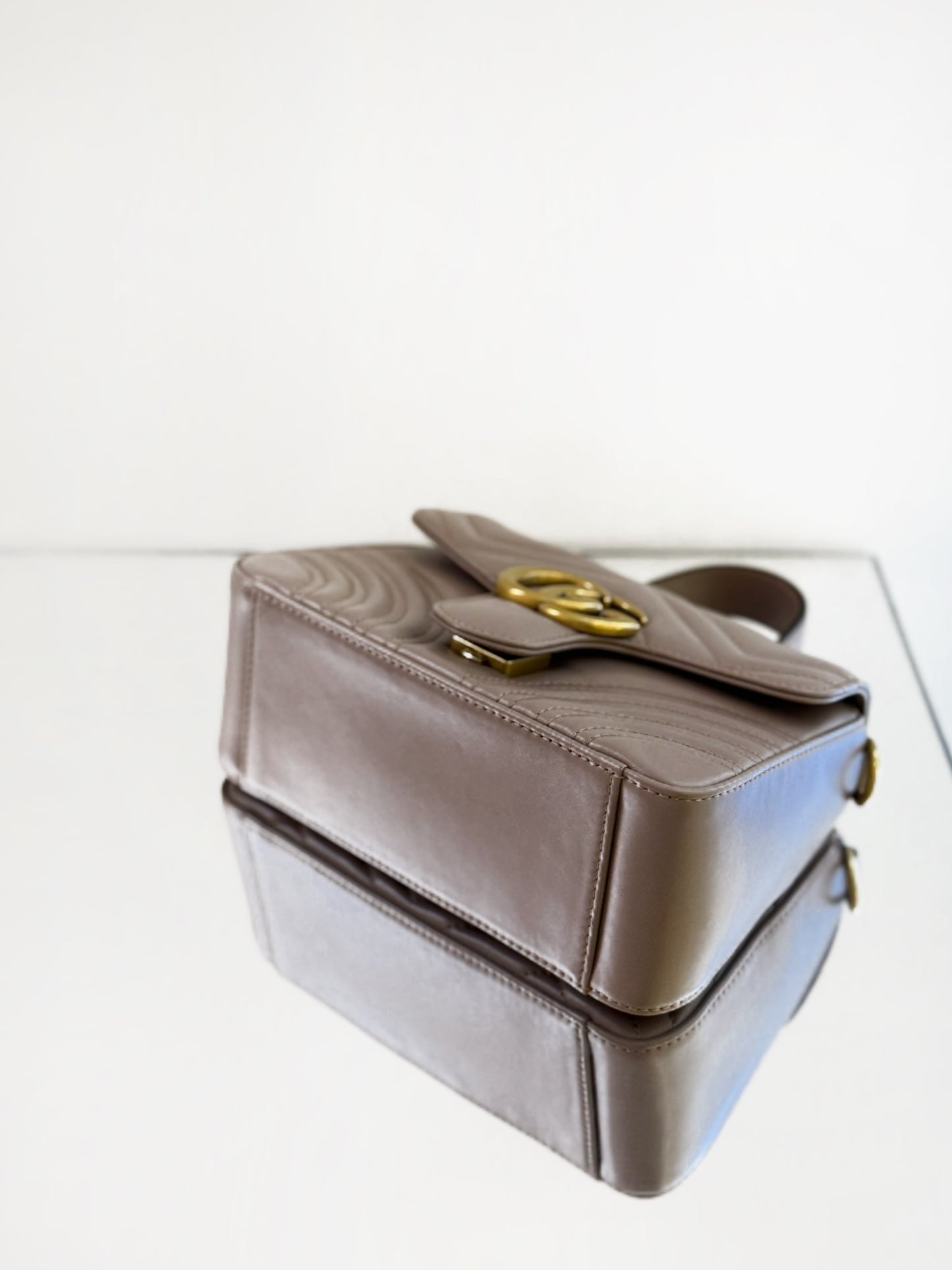Gucci - Marmont - Leather - Beige - (mini)