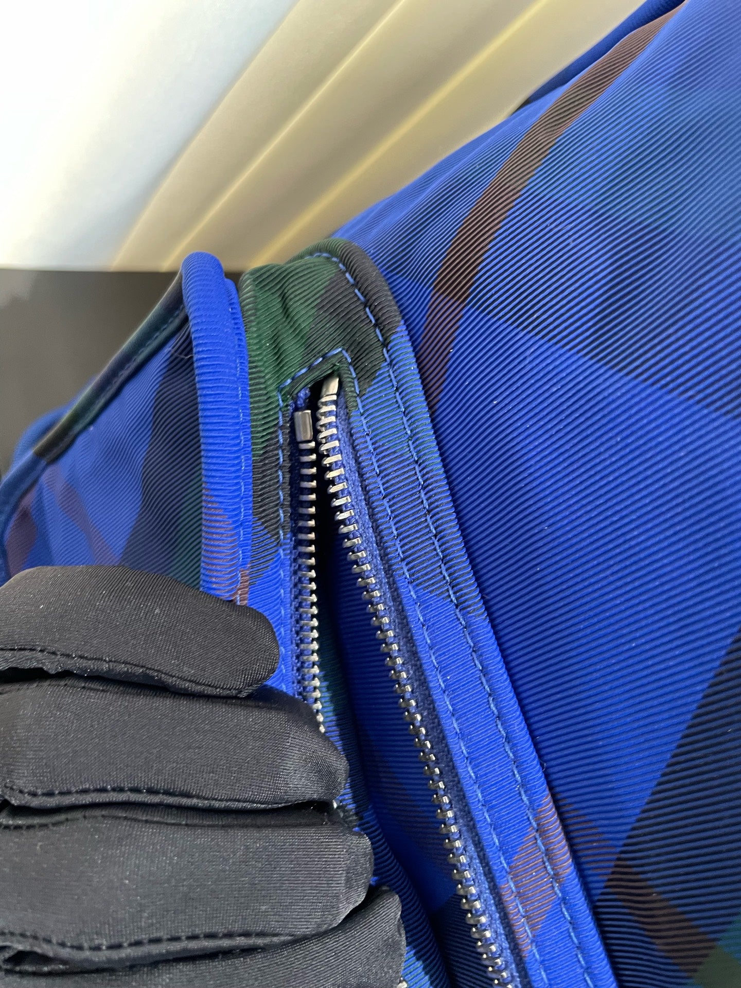 Burberry - Classic Plaid Backpack - Canvas - Blue - (large)
