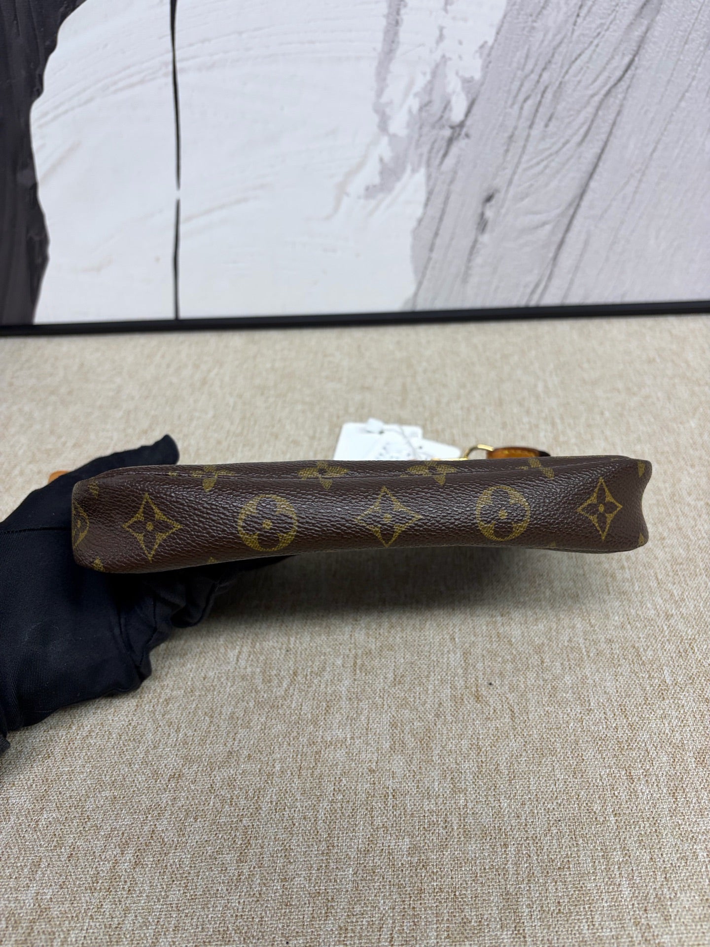 Louis Vuitton - Pochette Accessoires - Monogram coated canvas with Vachetta leather trim - Brown - (mini)