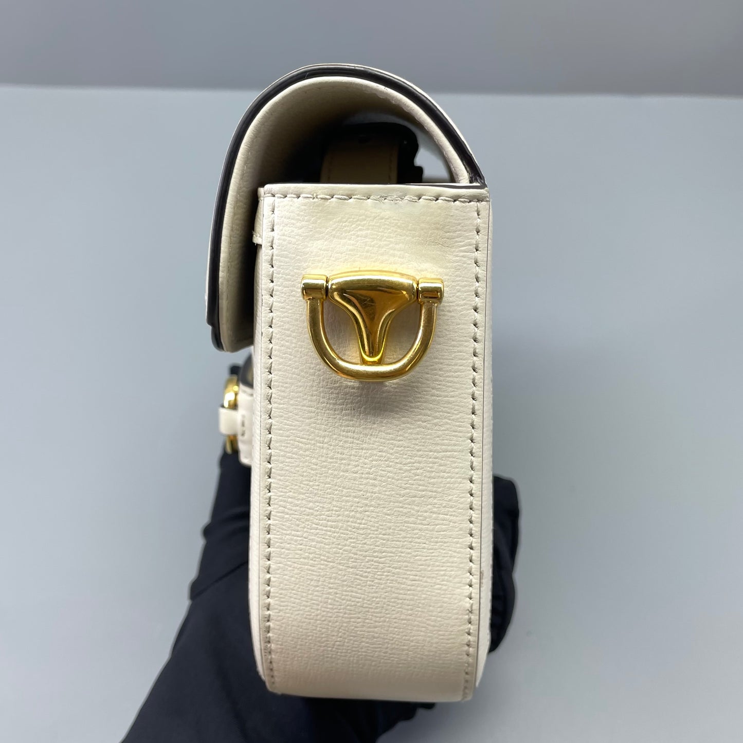 Gucci - Horsebit 1955 Mini - Coated canvas with leather trim - White - (mini)