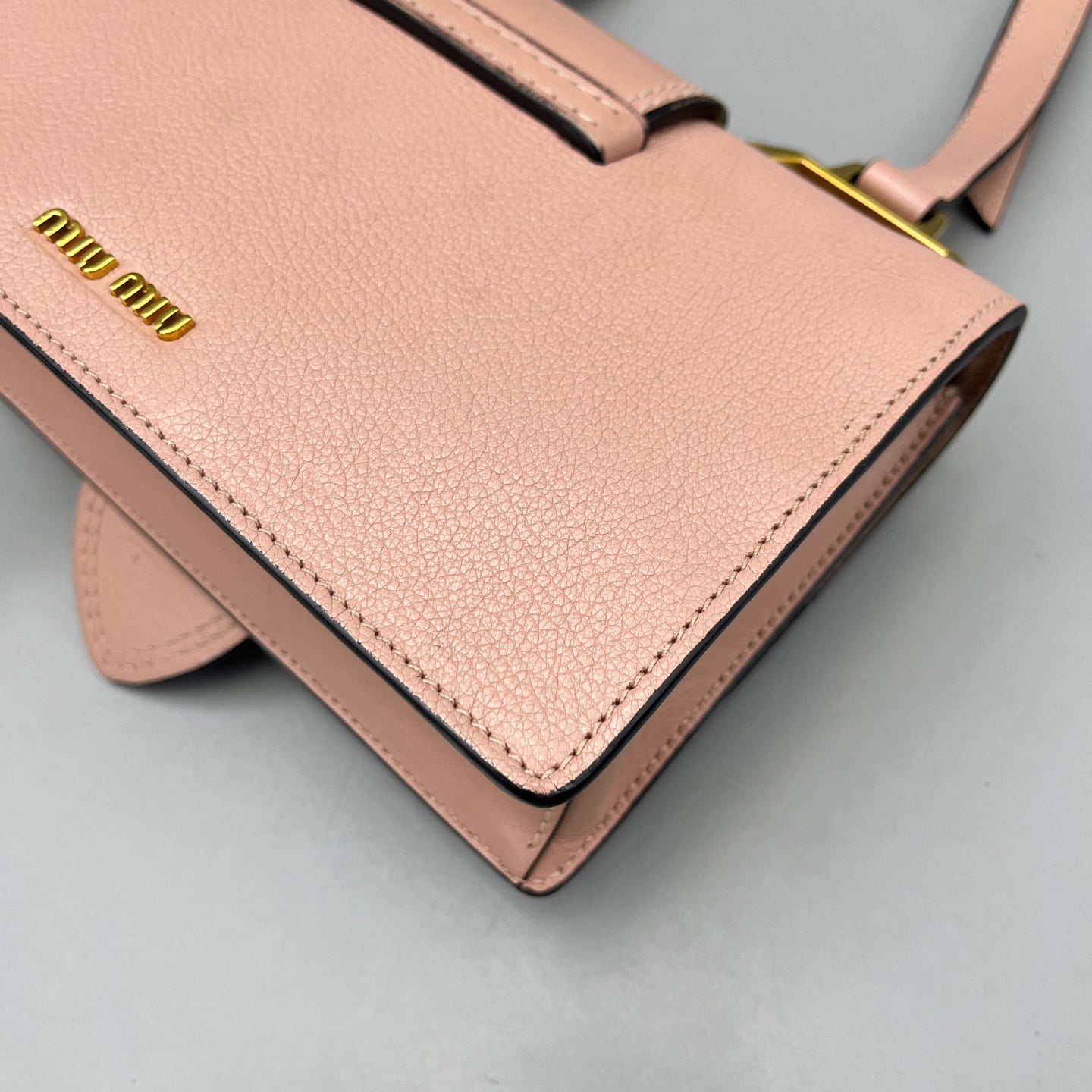 Miu Miu - Jeweled Flap Shoulder Bag - Leather - Pink - (small)