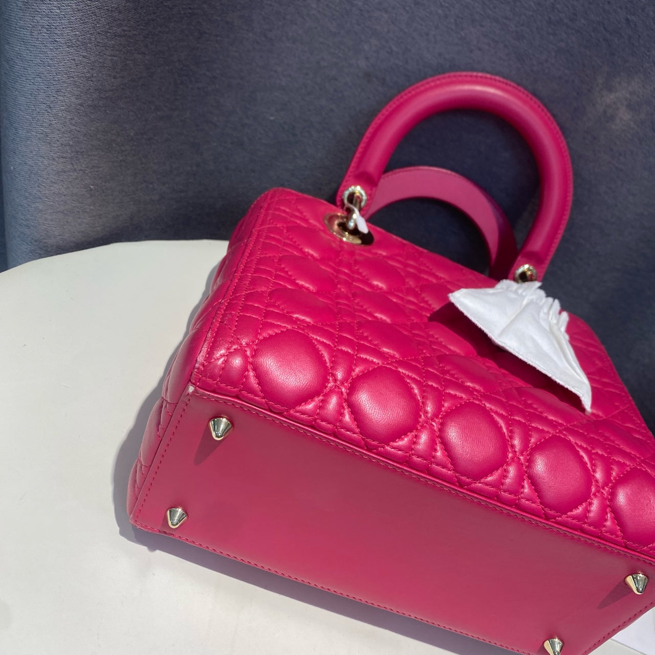 Dior - Lady Dior - Leather - Pink - (medium)
