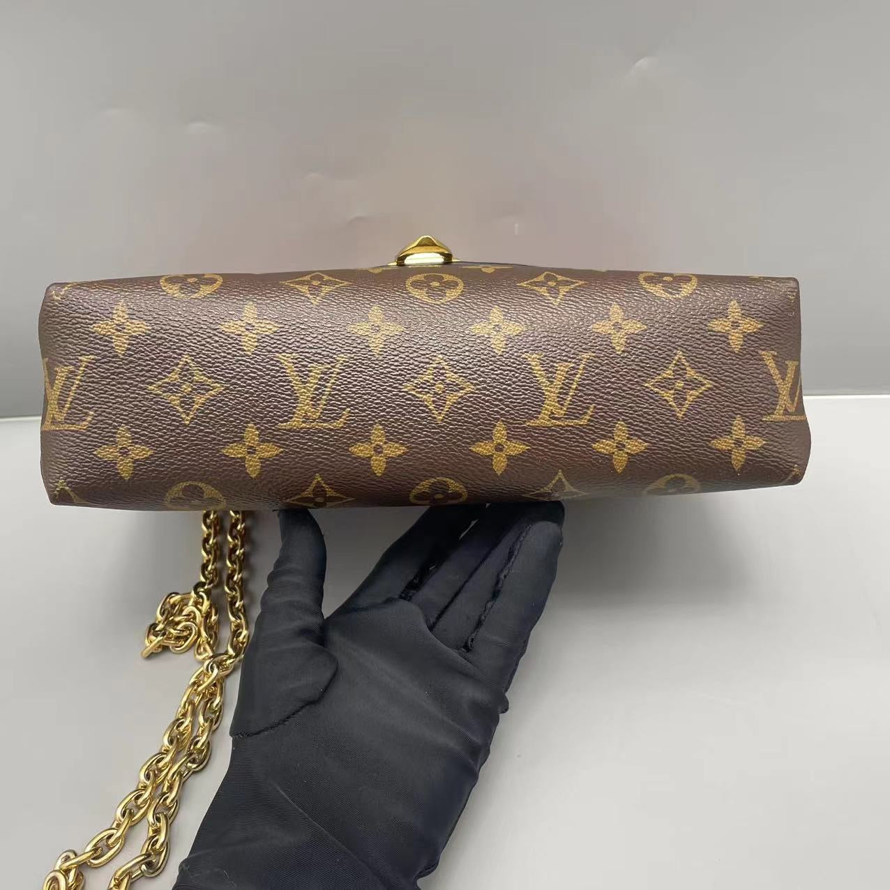 Louis Vuitton - Saint Placide - Monogram coated canvas with grained leather flap - Red - (medium)