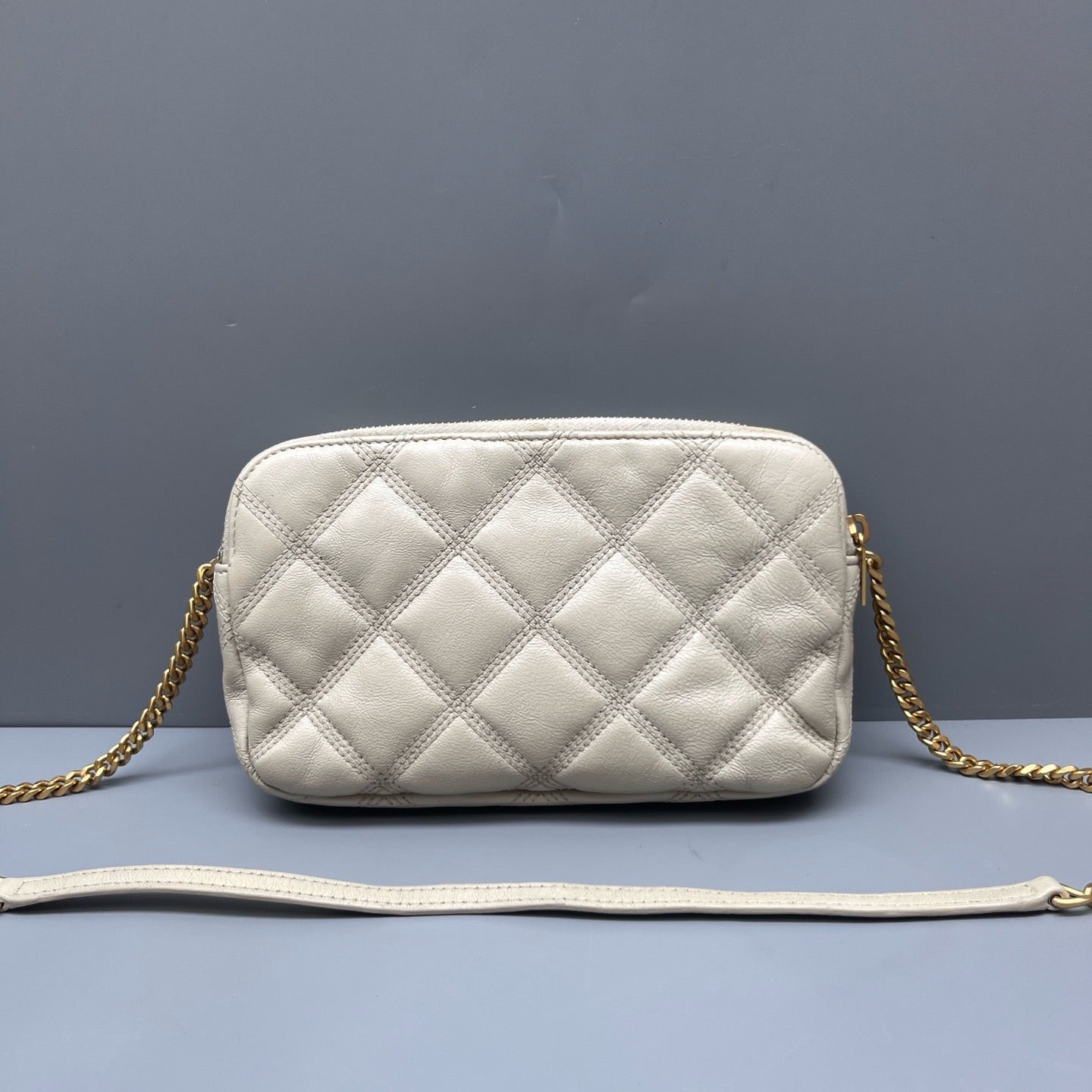 Saint Laurent - Becky Chain Bag - Leather - White - (mini)