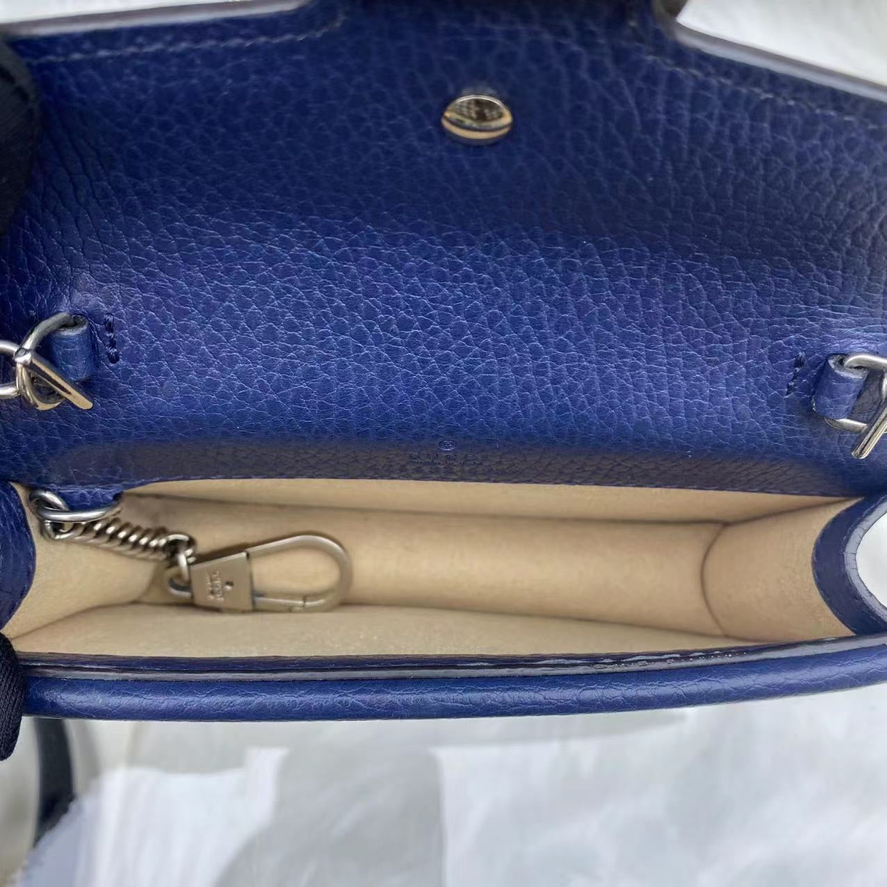 Gucci - Dionysus Mini - Grained leather - Blue - (mini)