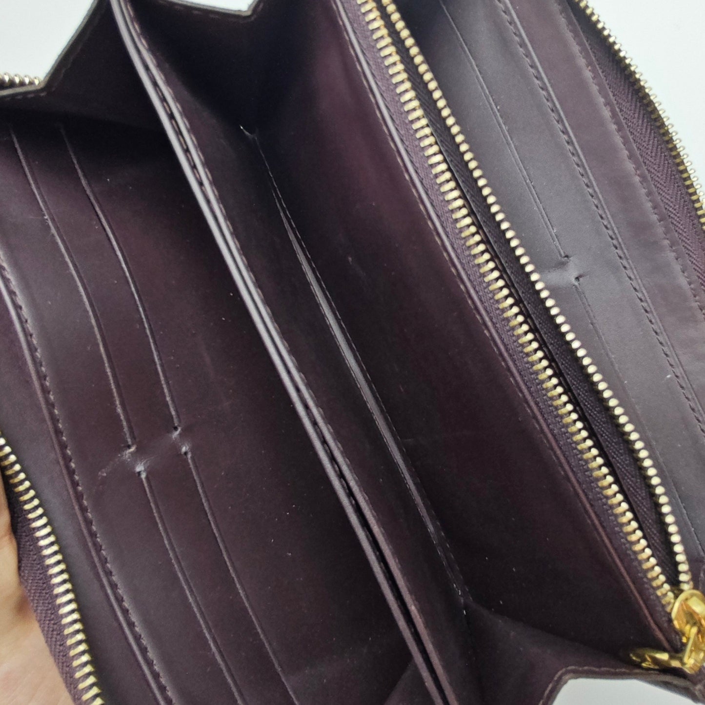 Louis Vuitton - Zippy Wallet - Patent leather - Burgundy - (medium)