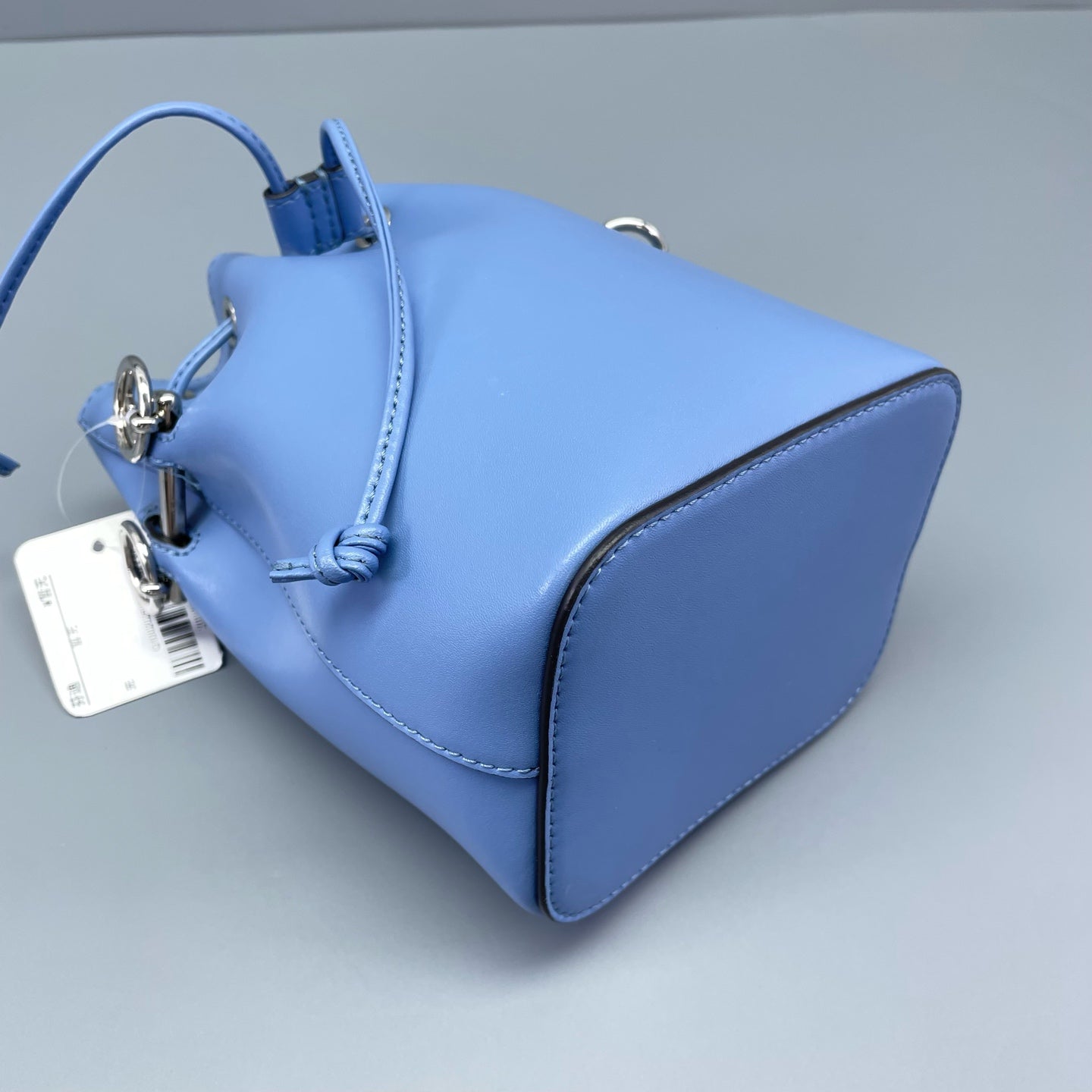 Fendi - 8BS010 (Small Bucket Bag) - Calfskin leather - Blue - (mini)