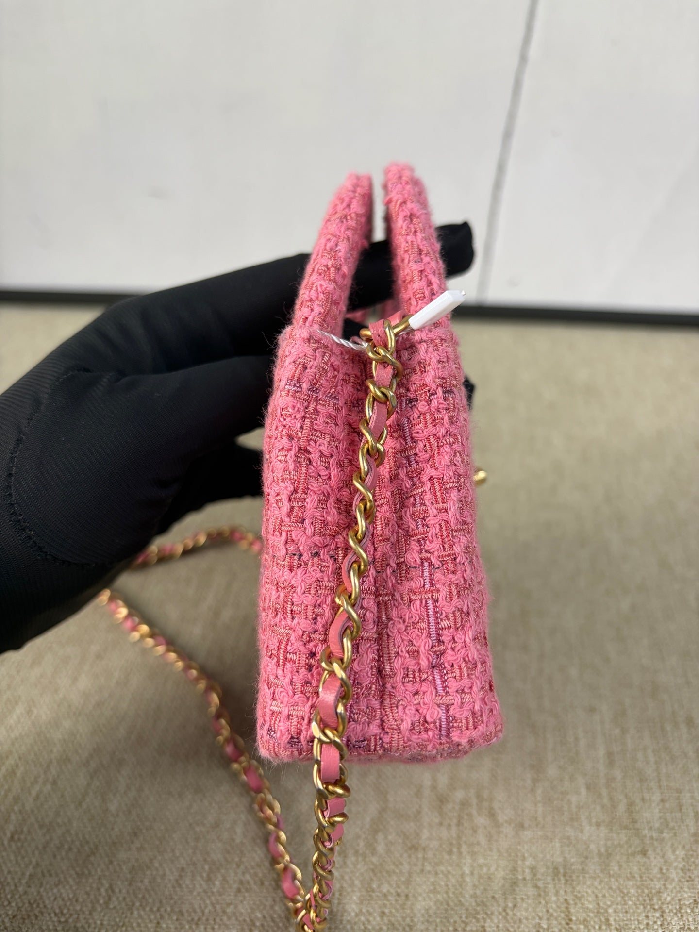 Chanel - Mini Kelly - Tweed - Pink - (mini)