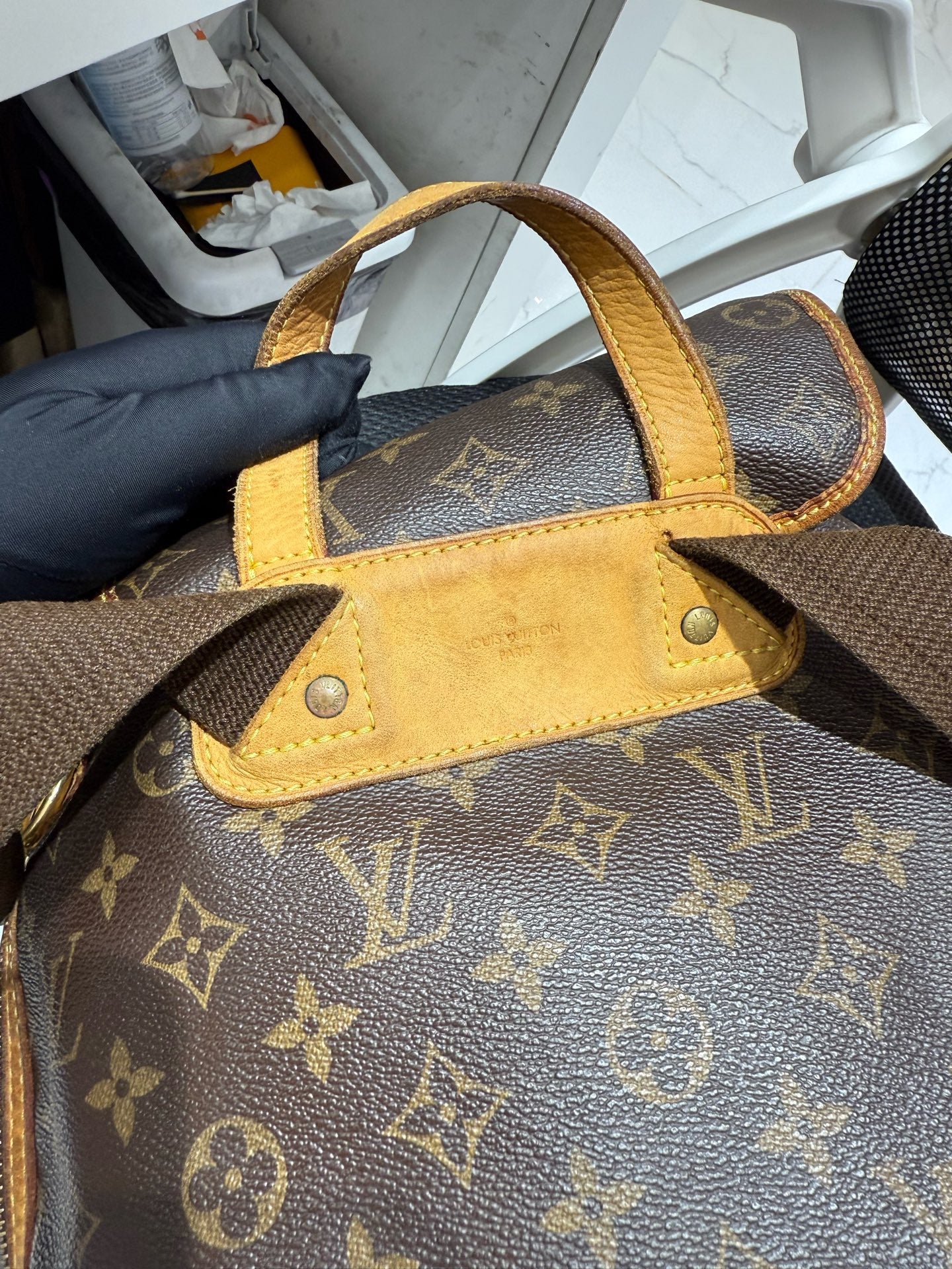 Louis Vuitton - Bosphore Backpack - Monogram canvas with Vachetta leather trim - Brown - (medium)
