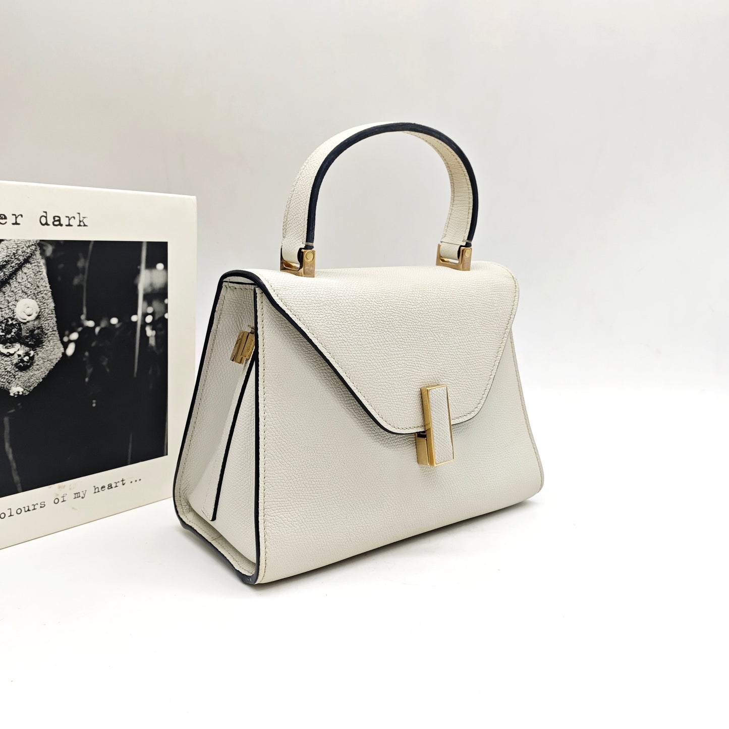 Valextra - Top Handle Bag - Cowhide leather - White - (mini)