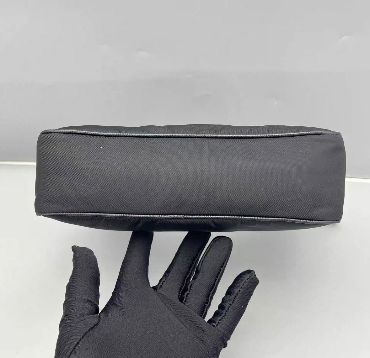 Prada - Re-Edition 2005 Hobo Bag - Re-Nylon with Saffiano leather trim - Black with Silver-Tone Hardware - (Mini)