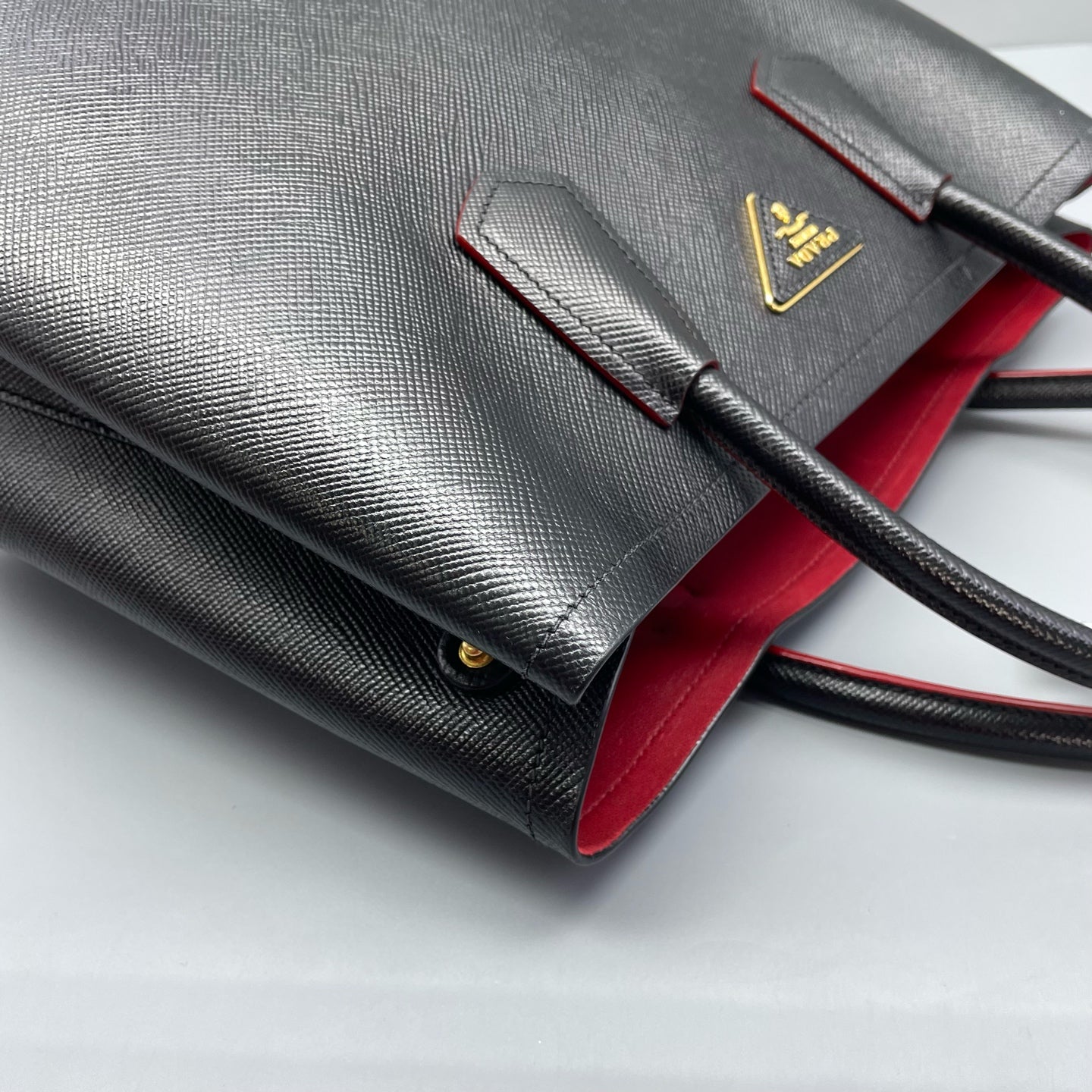 Prada - Double Bag - Saffiano leather - Black - (Medium)