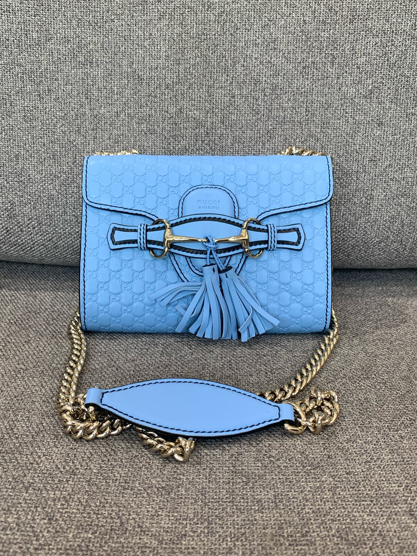 Gucci - Emily - Leather - Blue - (small)