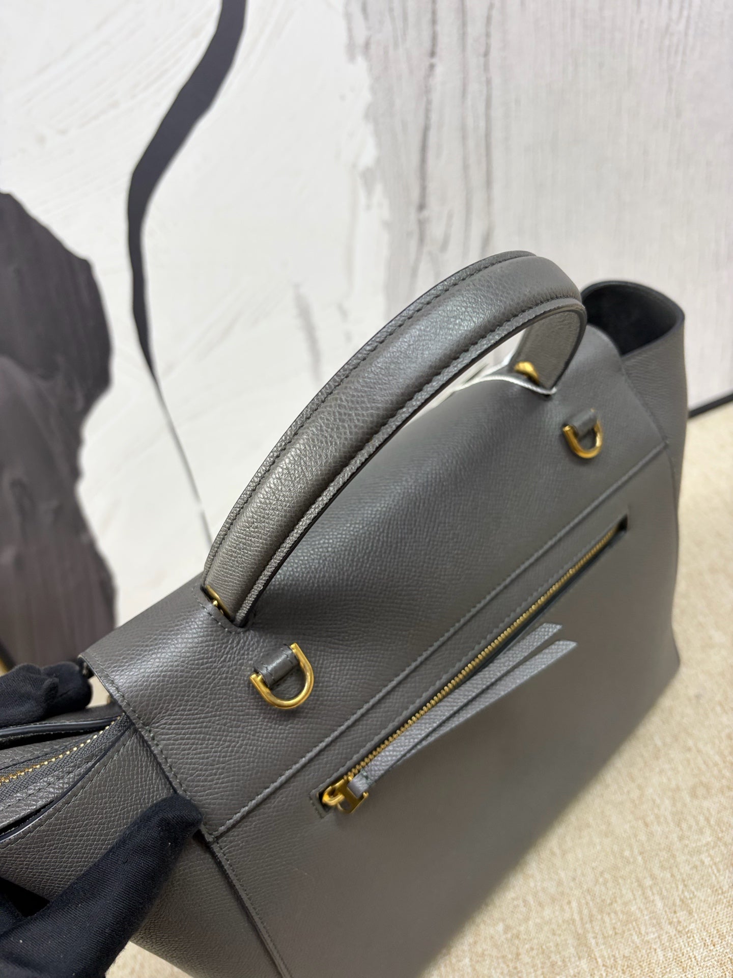 Celine - Belt Bag - Grained Calfskin Leather - Grey - (Large)