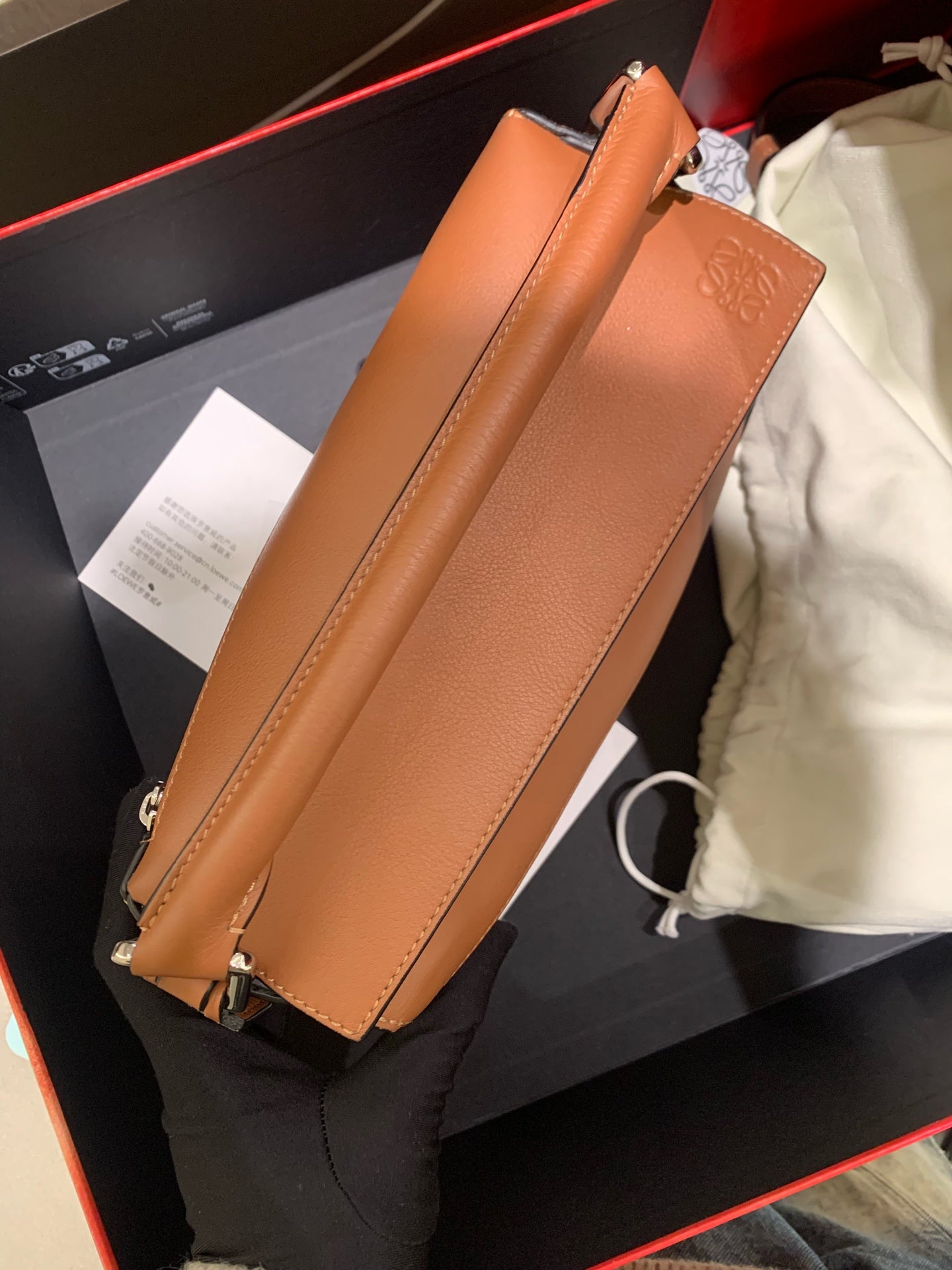 Loewe - Puzzle Edge Small Bag - Calfskin leather - Brown - (small)