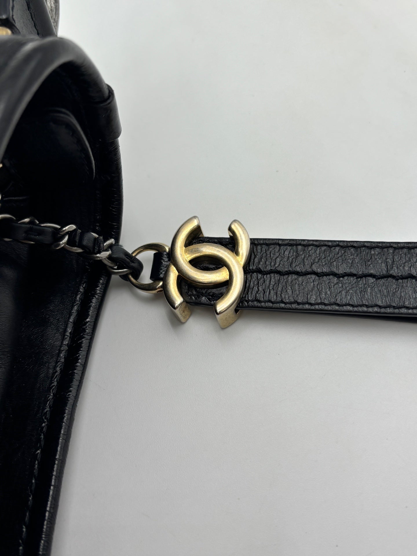 Chanel - Gabrielle Hobo Bag - Calfskin leather - Black with Gold-Tone and Silver-Tone Hardware - (Medium)