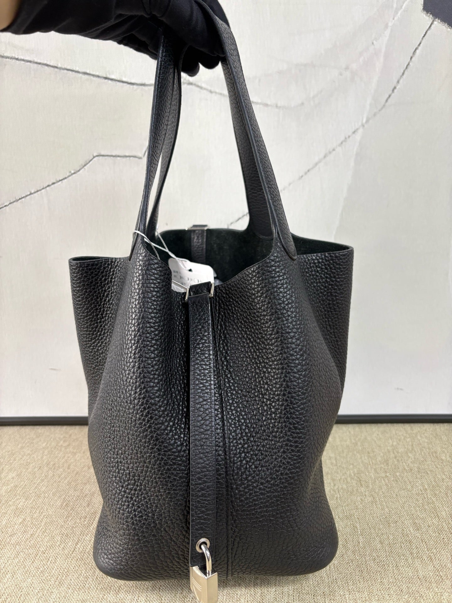 Hermès - Picotin Lock 22 - Togo leather - Black - (Medium)