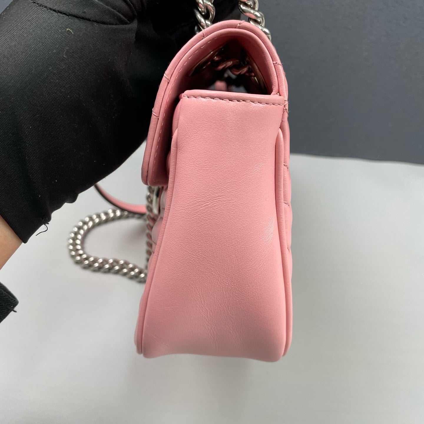 Gucci - GG Marmont Matelassé Shoulder Bag - Leather - Pink - (Medium)