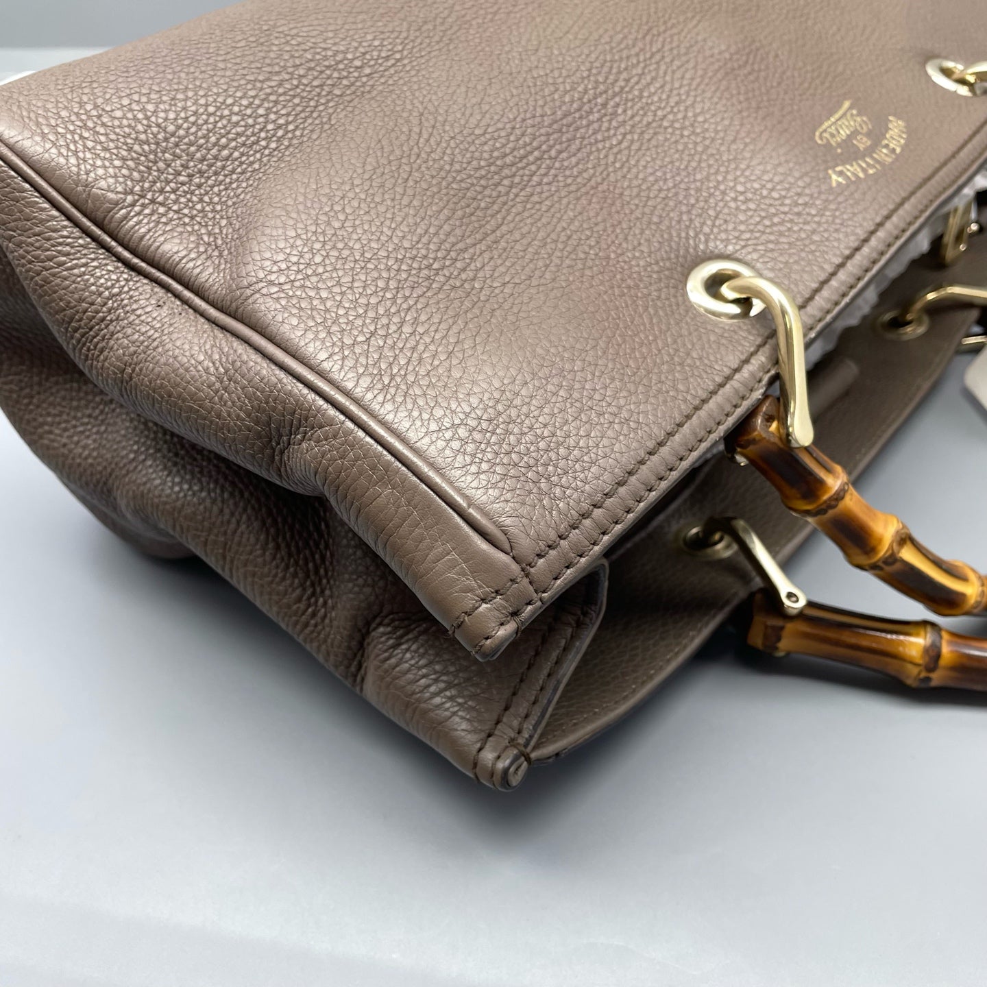 Gucci - Bamboo Tote Bag 322112 - Leather - Grey - (Medium)