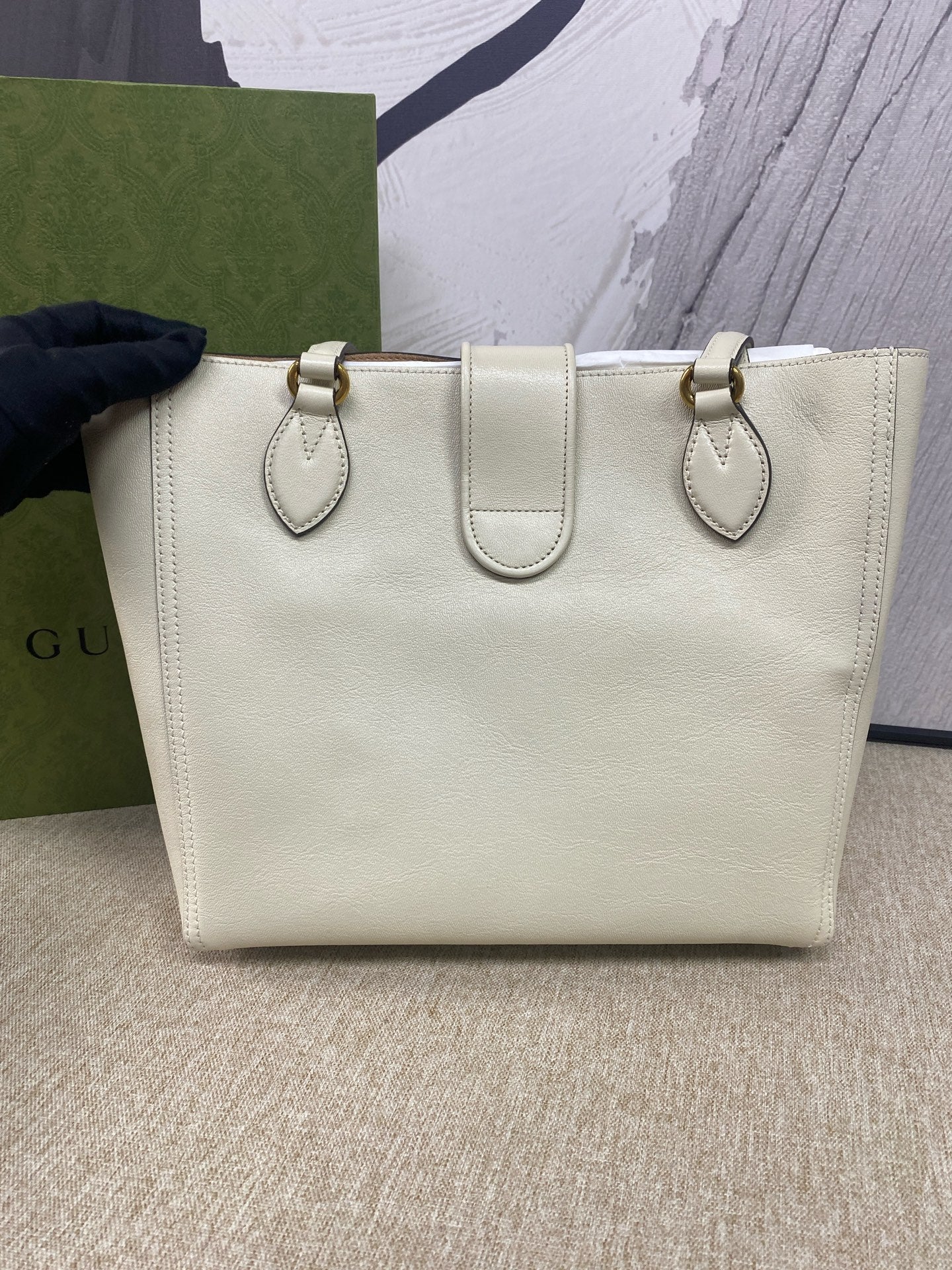 Gucci - Dahilia Small Tote - Leather - White - (Medium)