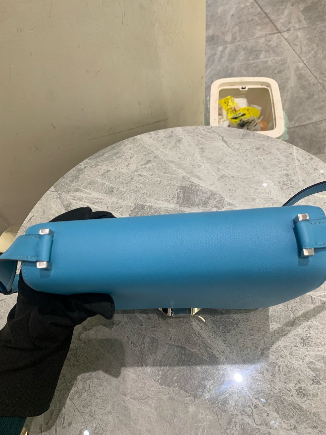 Hermès - Roulis Flap Bag - Evercolor leather - Blue - (Small)