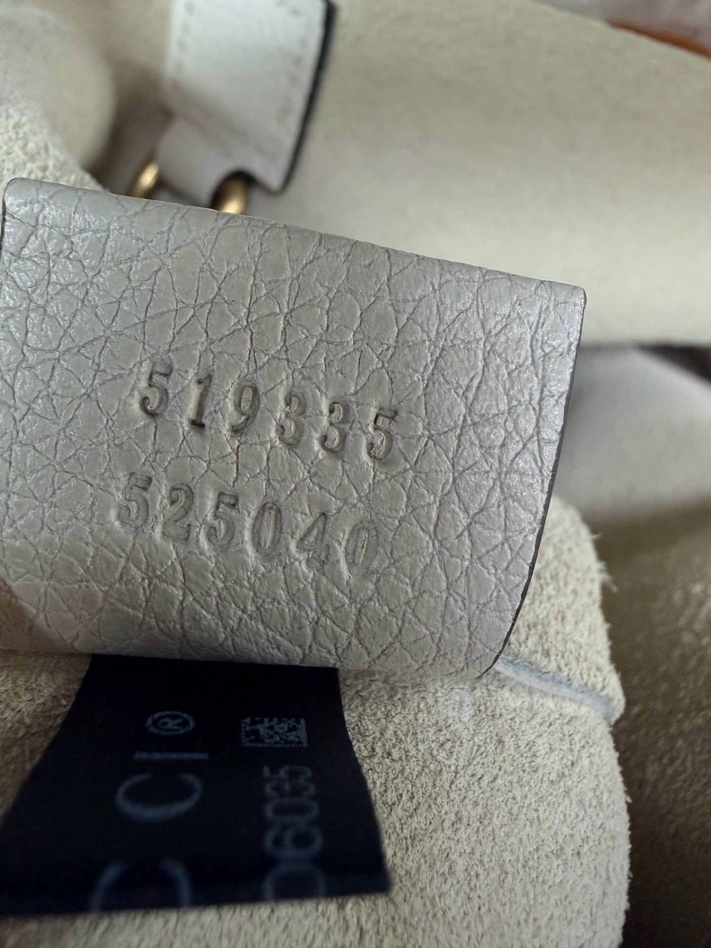 Gucci - Flower Fairy Tote Bag with Detachable Pouch - Pebbled leather - Beige - (Large)
